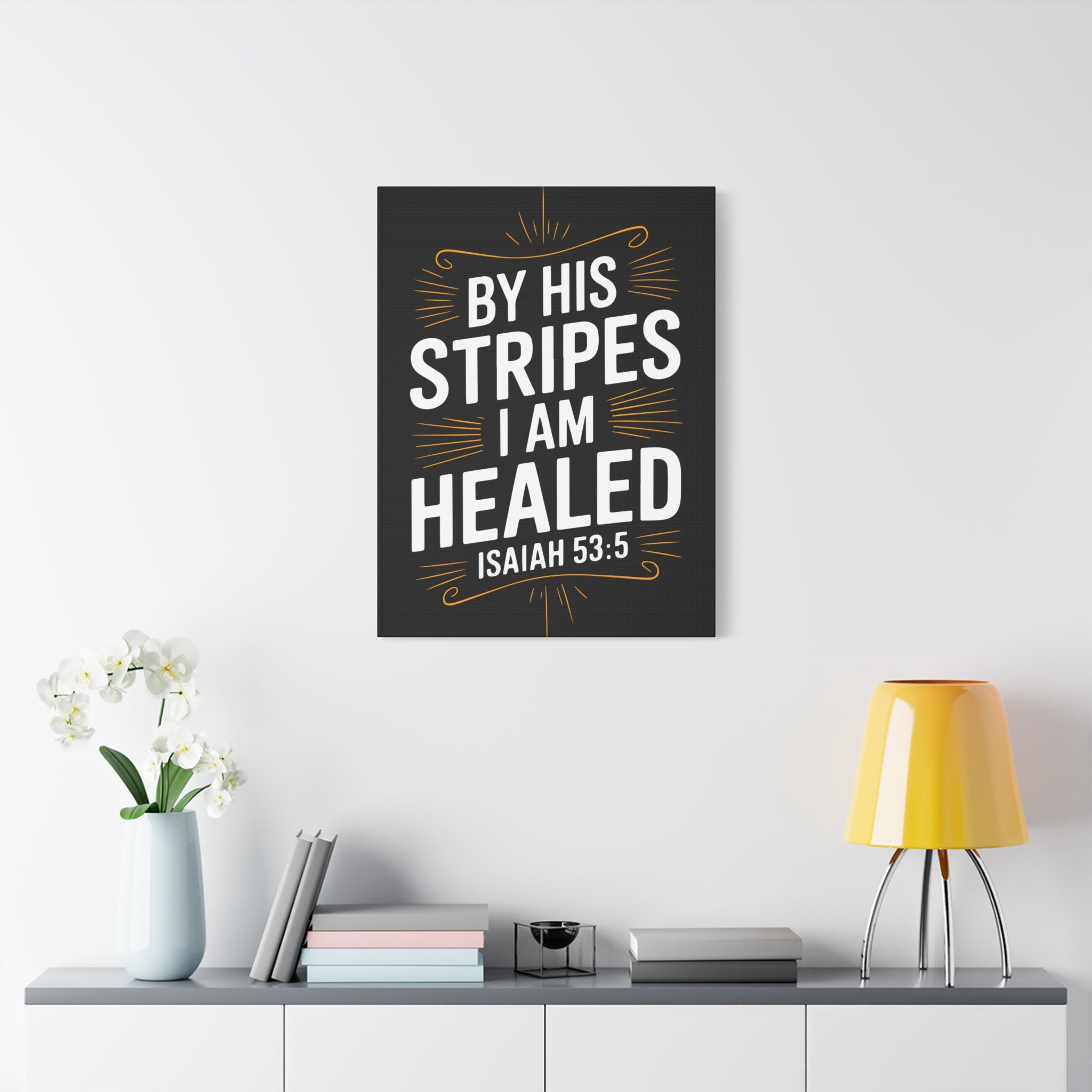 Inspirational Canvas Wall Art - Faith Decor, Christian Gift, Healing Quote, Home Decor, Modern Artwork