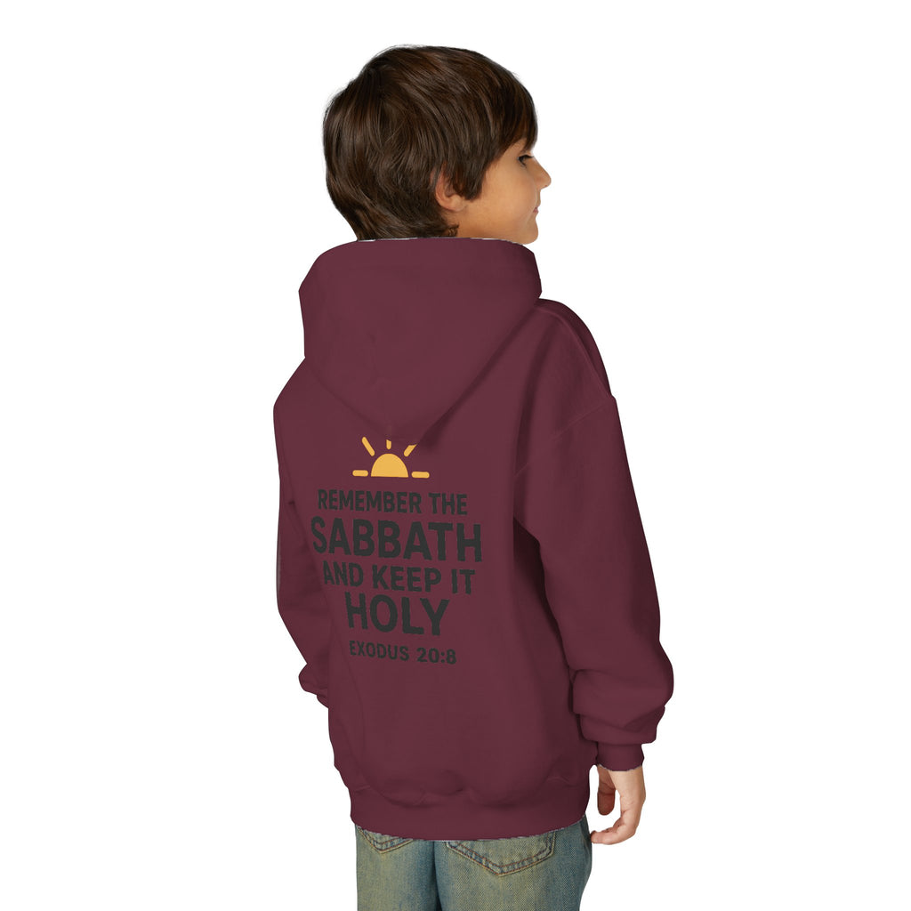 Sabbath Mode Youth Hoodie, Comfortable Hooded Sweatshirt for Kids, Perfect for Religious Observances, Christian Gift, Sunday Wear