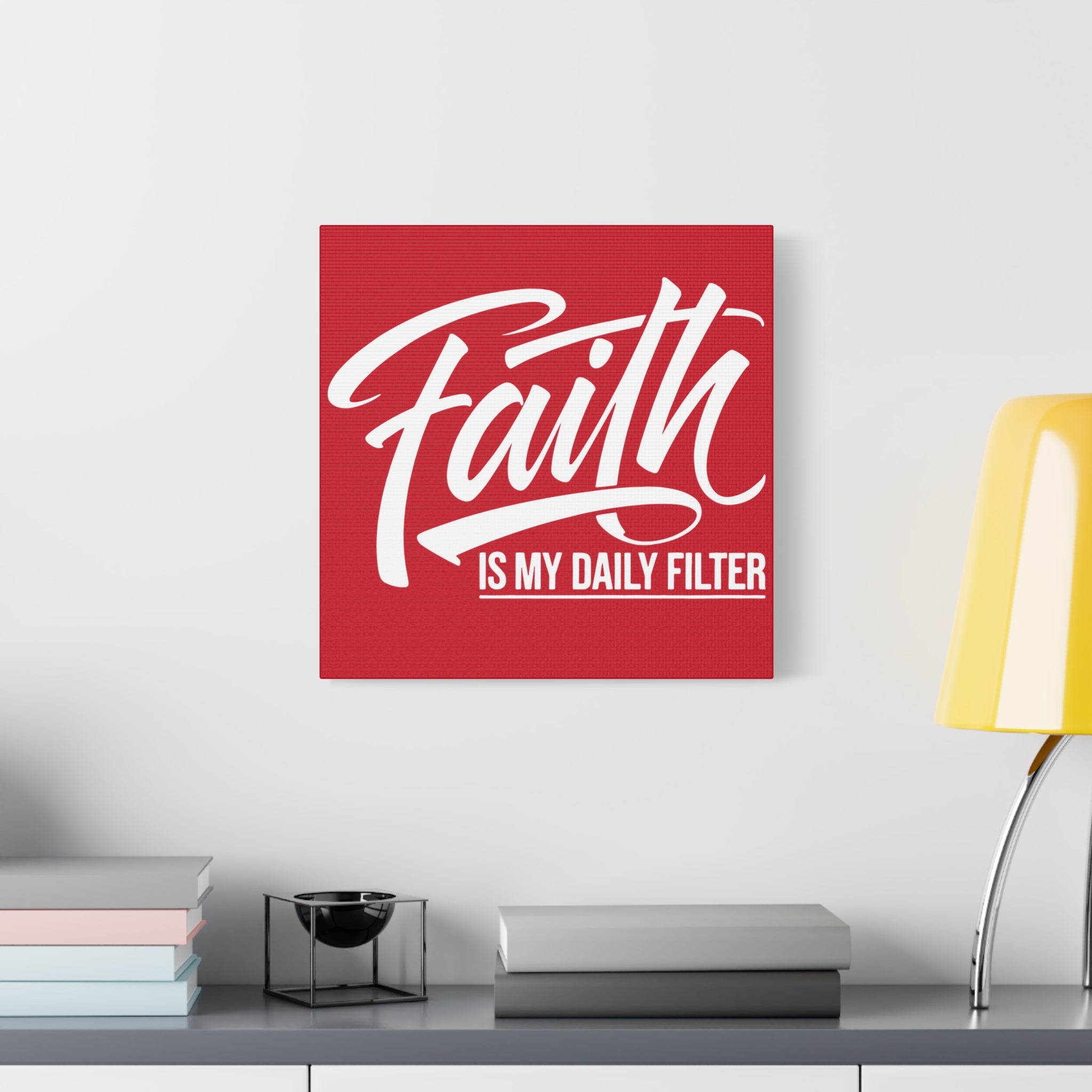 Copy of Inspirational Canvas Wall Art, Faith Quote Decor, Motivational Home Decor, Gray Wall Hanging, Gift for Faith Lovers