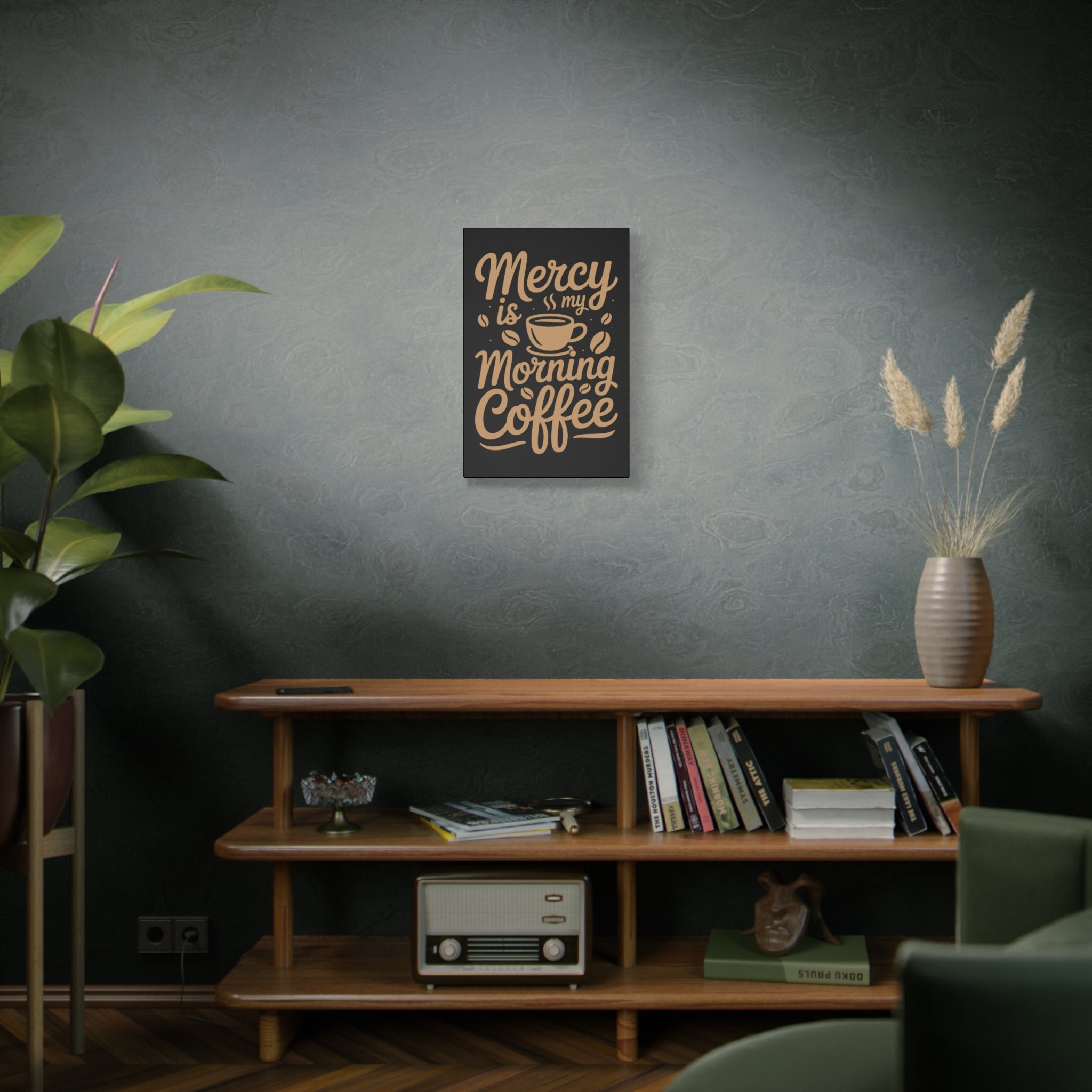 Coffee-Themed Canvas Art Print, Wall Decor for Coffee Lovers, Inspirational Home Decoration, Gift for Friends and Family
