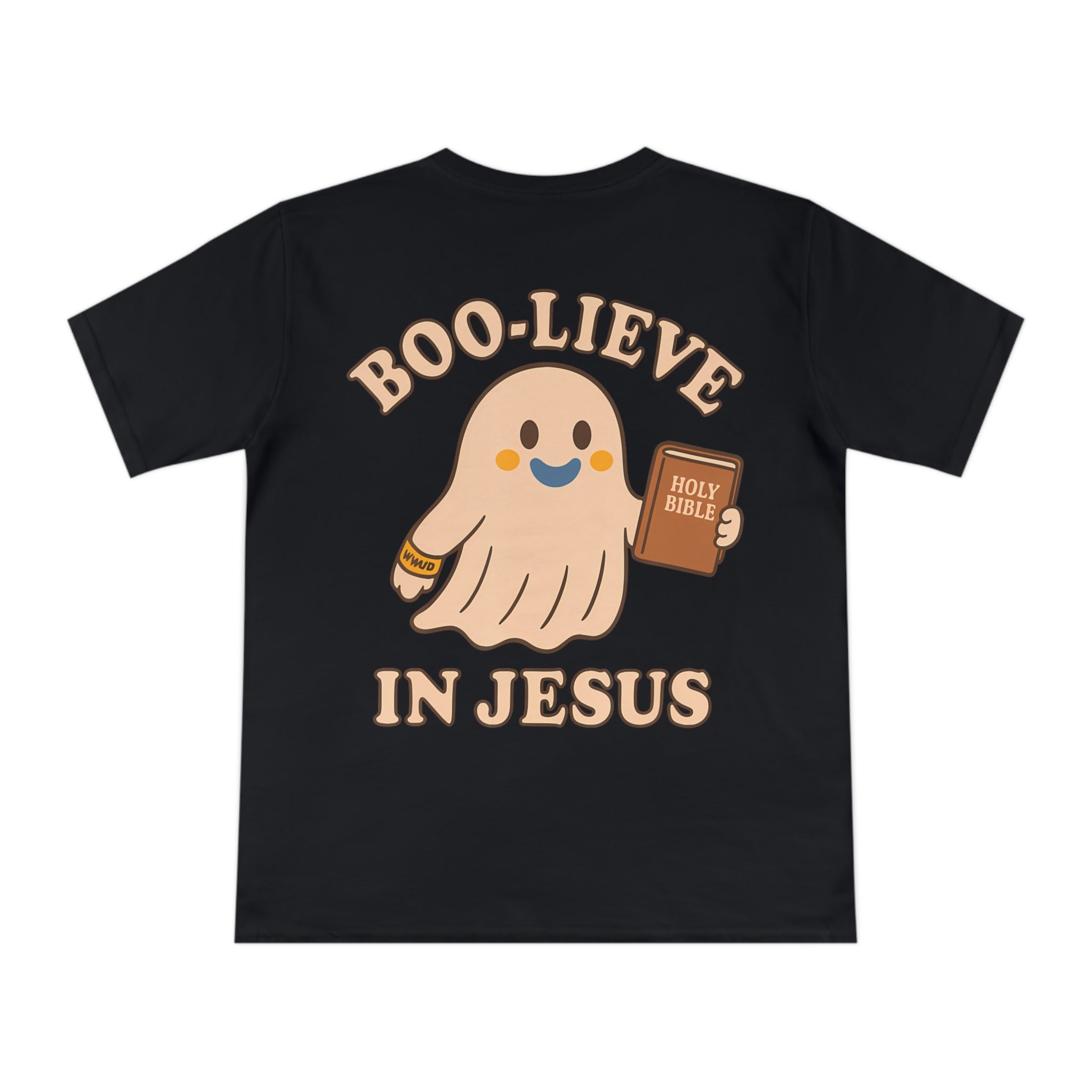 Halloween Christian T-Shirt with Fun Ghost Designs, Jesus is My Boo, Spooky Season Apparel, Faithful Holiday Shirt, Unique Gift for [...]