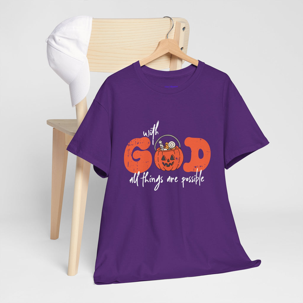 Faith-Inspired Unisex Tee - God All Things Are Possible Shirt