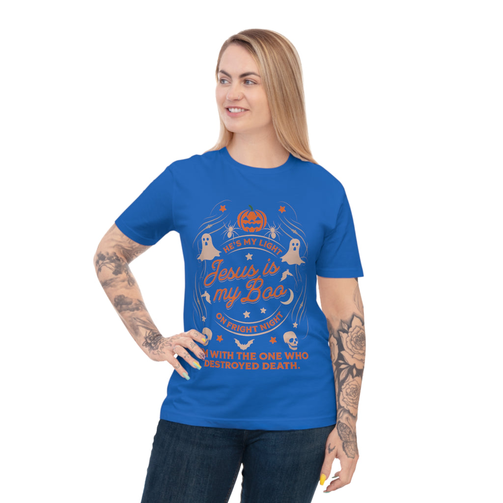 Halloween Christian T-Shirt with Fun Ghost Designs, Jesus is My Boo, Spooky Season Apparel, Faithful Holiday Shirt, Unique Gift for [...]