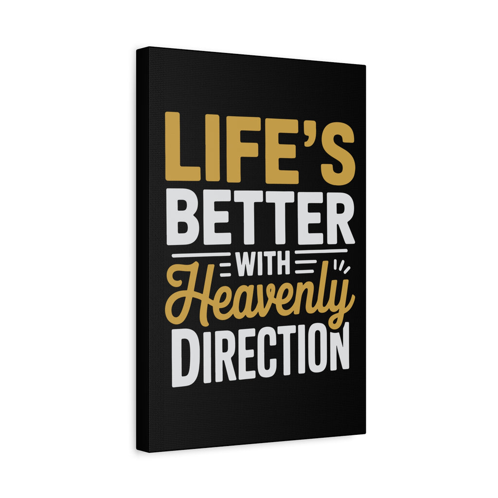 Heavenly Direction Canvas Wall Art, Inspirational Home Decor, Motivational Gift, Modern Wall Hanging, Perfect for Any Room