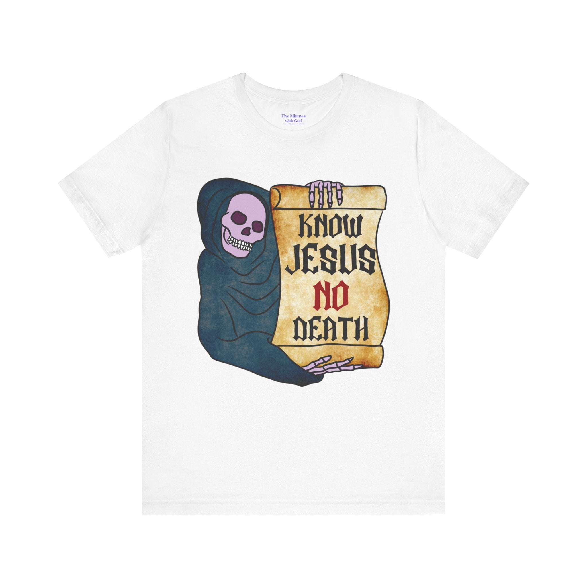 Jesus Skull Tee - Inspirational T-Shirt, Casual Wear, Spiritual Gift, Faith-Based Apparel, Unique Graphic Tee