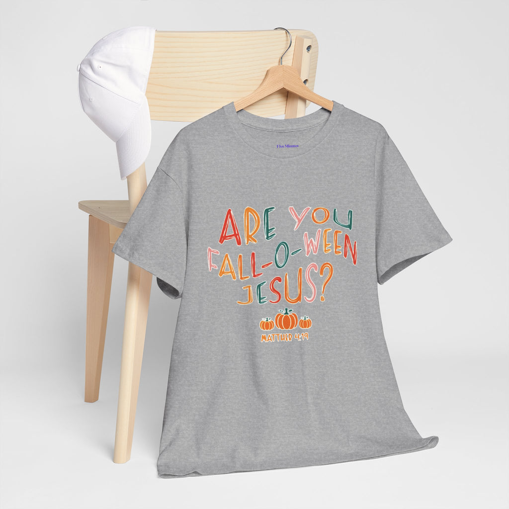 Unisex Fall-O-Ween Jesus Tee, Halloween T-Shirt, Christian Apparel, Autumn Fashion, Fun Holiday Shirt, Pumpkin Theme