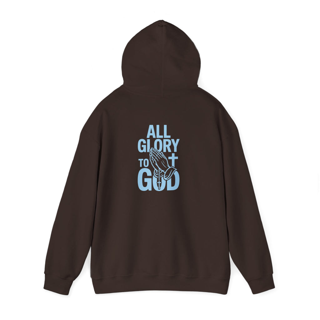 Unisex Inspirational Hooded Sweatshirt - All Glory to God, Faith, Religion, Christian Gifts, Casual Wear, Cozy Hoodie
