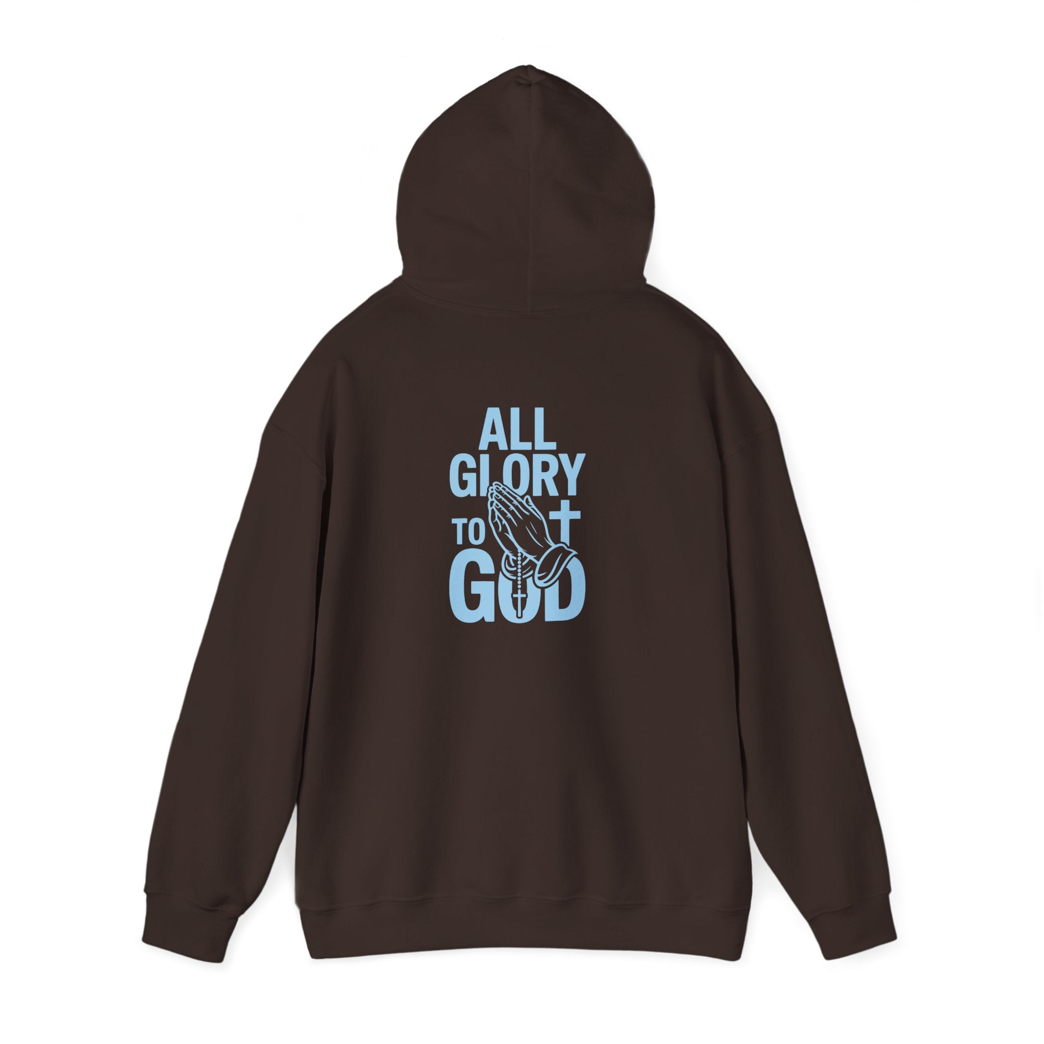 Unisex Inspirational Hooded Sweatshirt - All Glory to God, Faith, Religion, Christian Gifts, Casual Wear, Cozy Hoodie