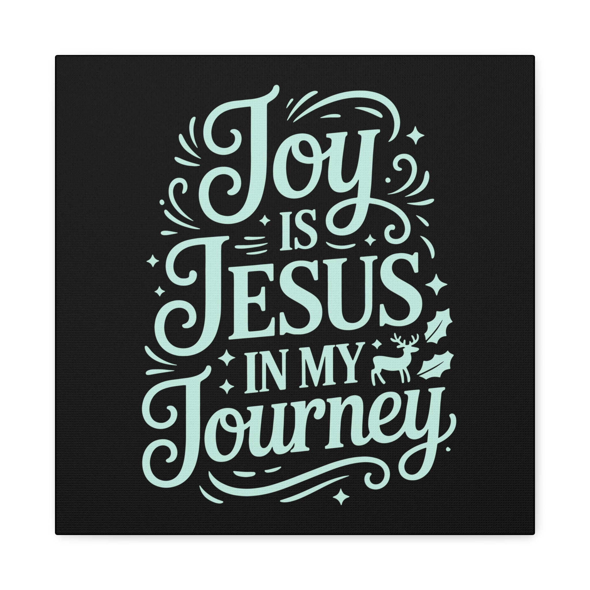 Joy in My Journey Canvas Wall Art, Religious Decor, Christmas Gift, Inspirational Wall Art, Joyful Home Decoration, Faith-Based Art