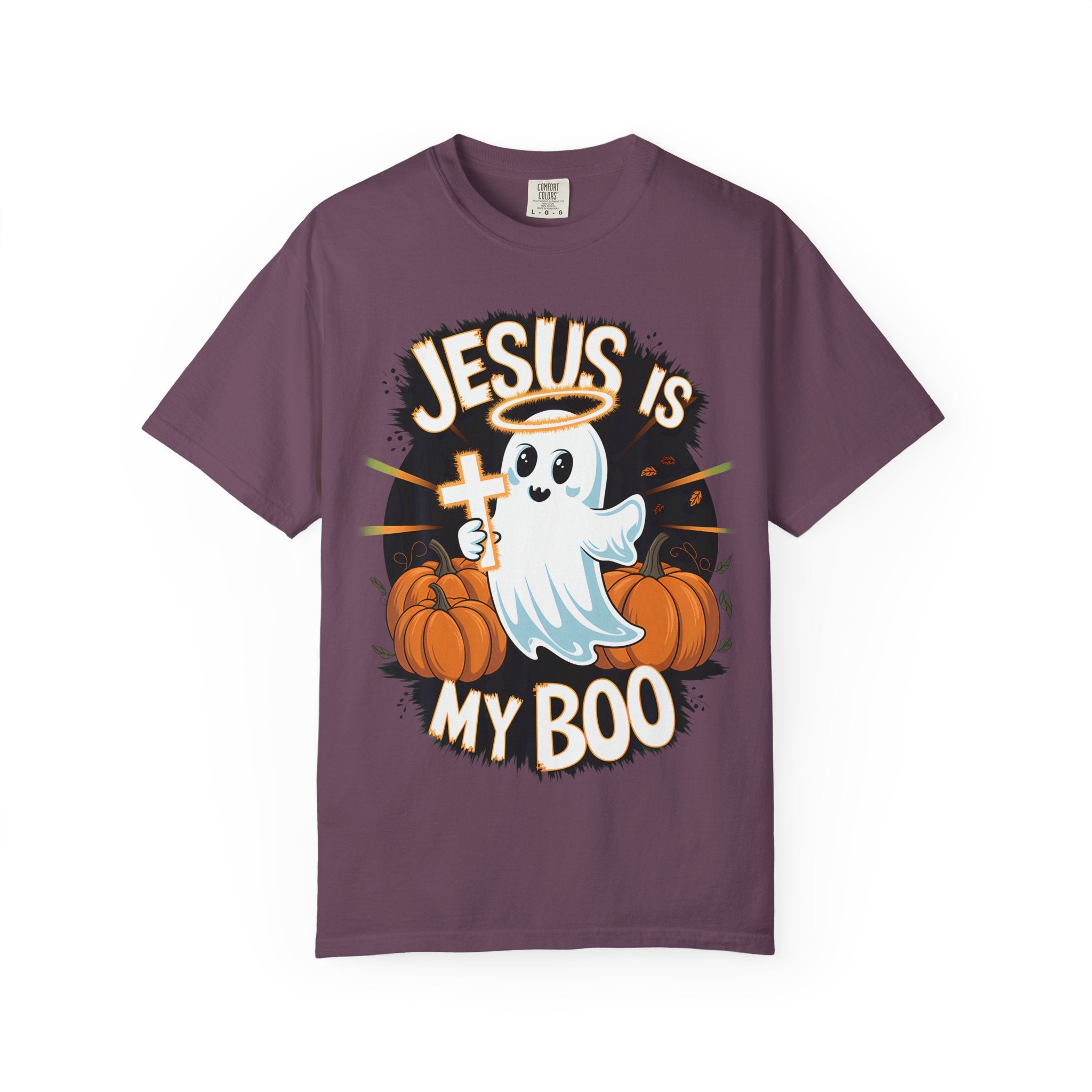 Halloween T-Shirt, Jesus is My Boo Tee, Unisex Ghost Shirt, Fall Apparel, Christian Halloween Gift