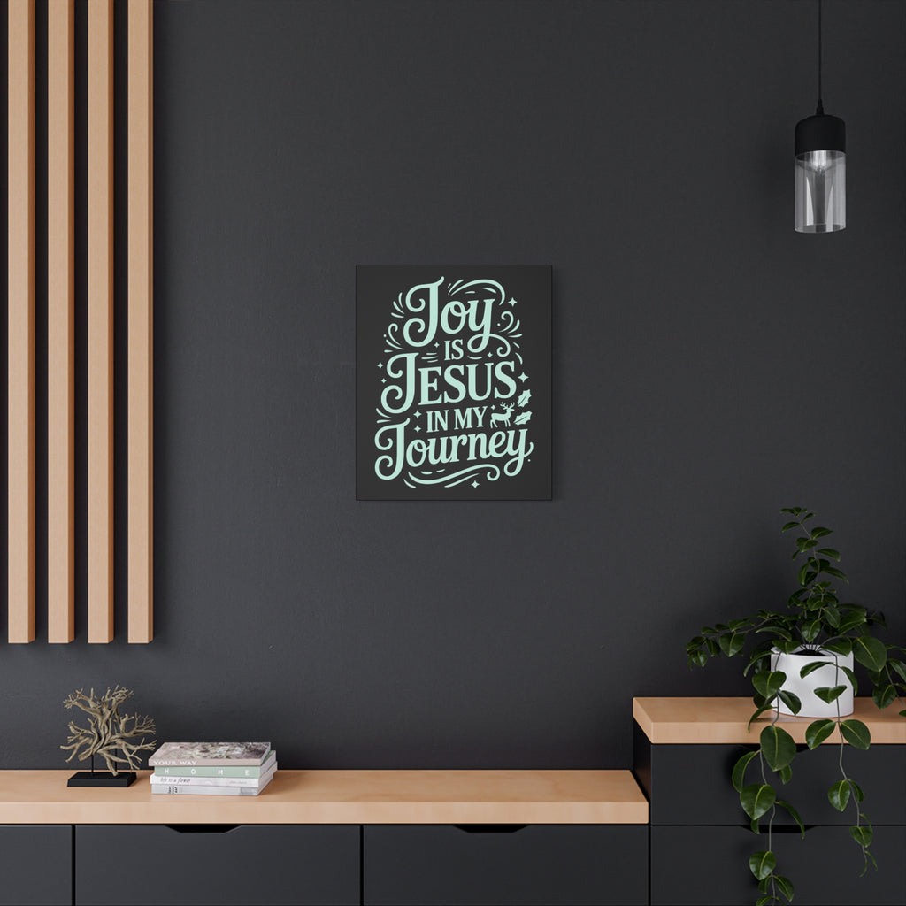 Joy in My Journey Canvas Wall Art, Religious Decor, Christmas Gift, Inspirational Wall Art, Joyful Home Decoration, Faith-Based Art