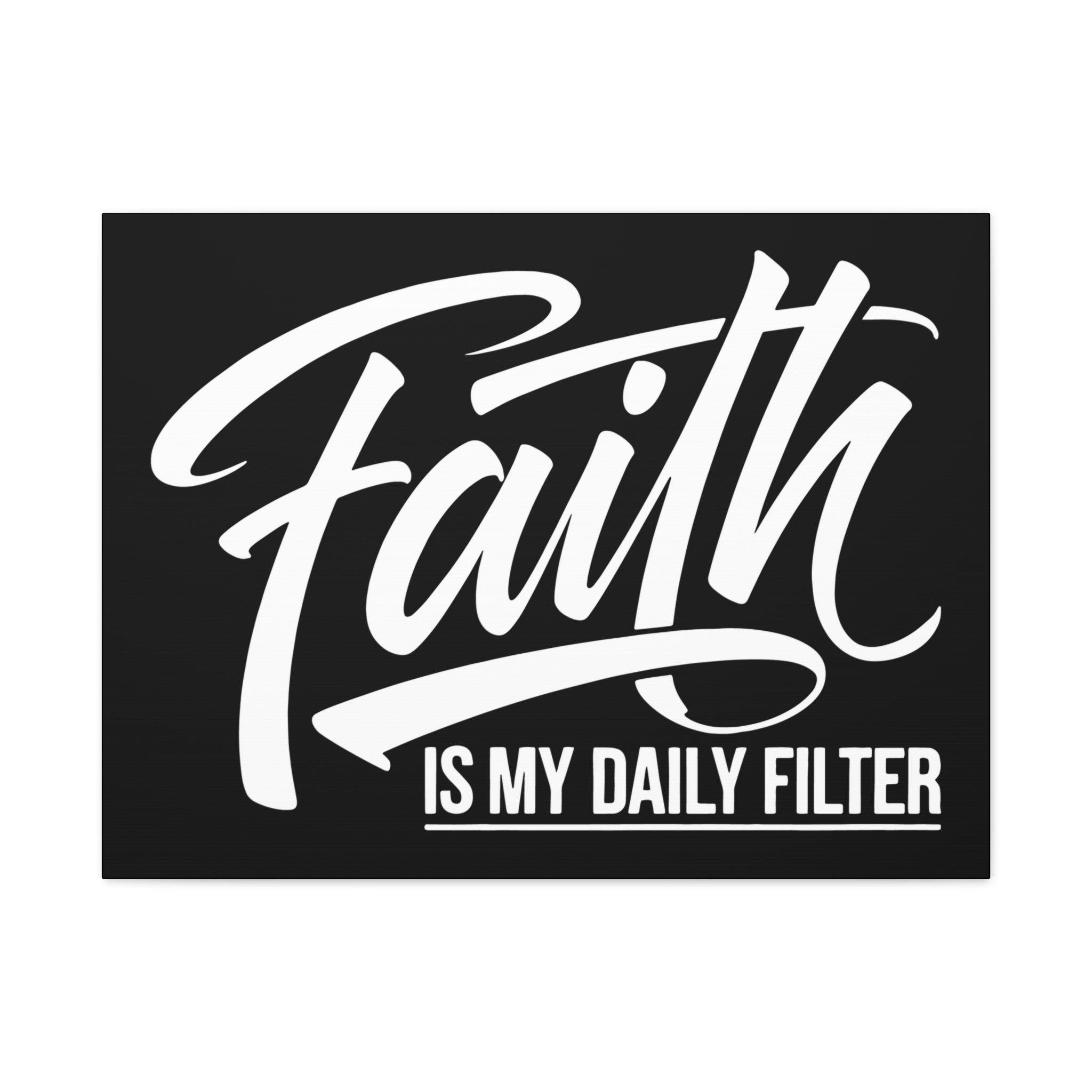 Inspirational Canvas Wall Art, Faith Quote Decor, Motivational Home Decor, Gray Wall Hanging, Gift for Faith Lovers