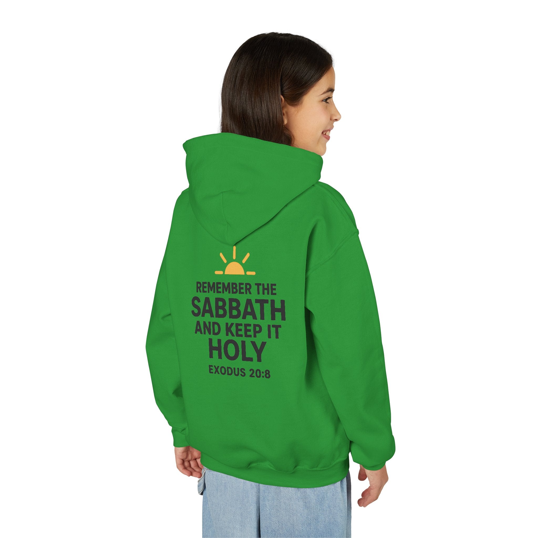 Sabbath Mode Youth Hoodie, Comfortable Hooded Sweatshirt for Kids, Perfect for Religious Observances, Christian Gift, Sunday Wear