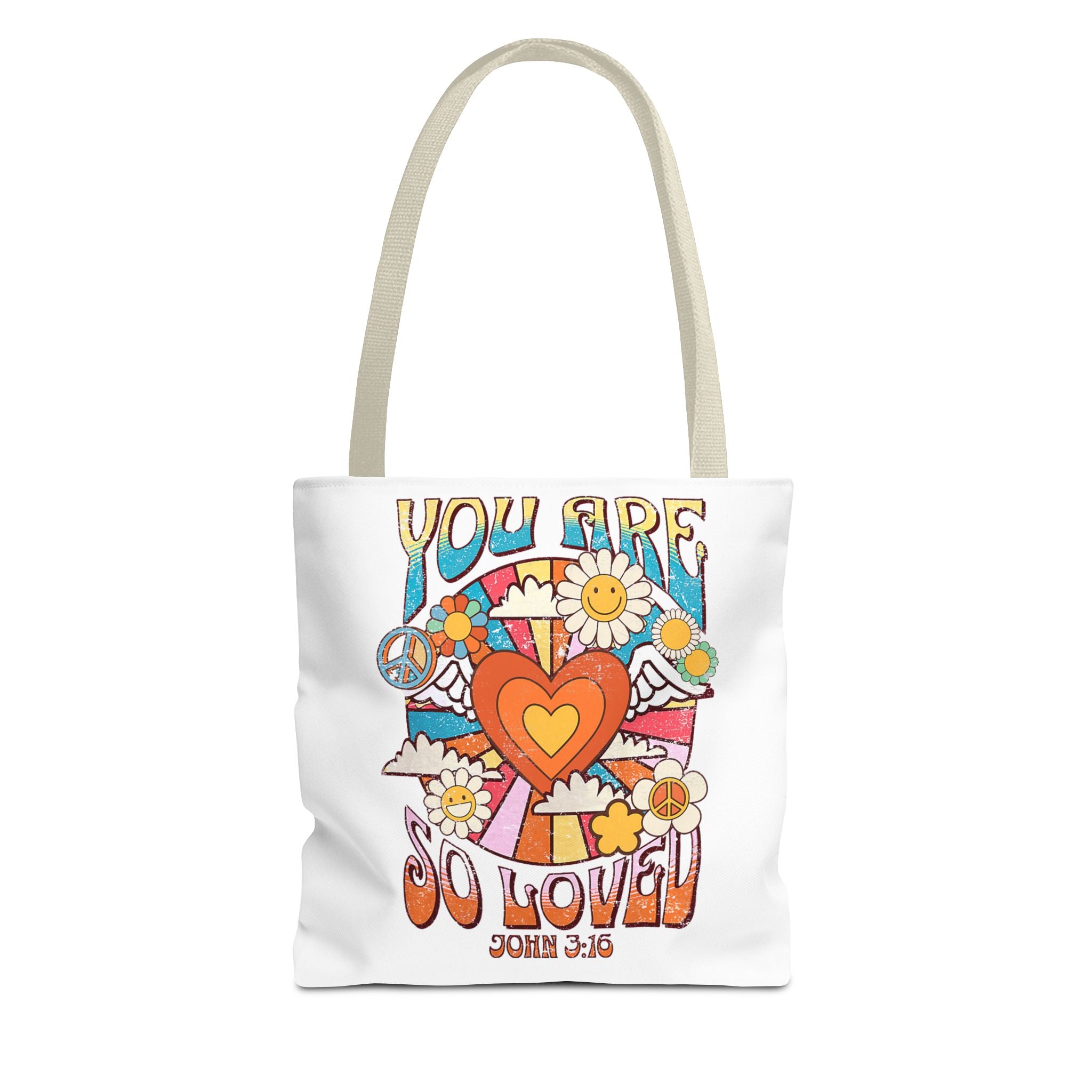 Colorful Inspirational Tote Bag, Versatile Shopping Bag, Faith-Based Gift, Motivational Carryall, Perfect for Any Occasion