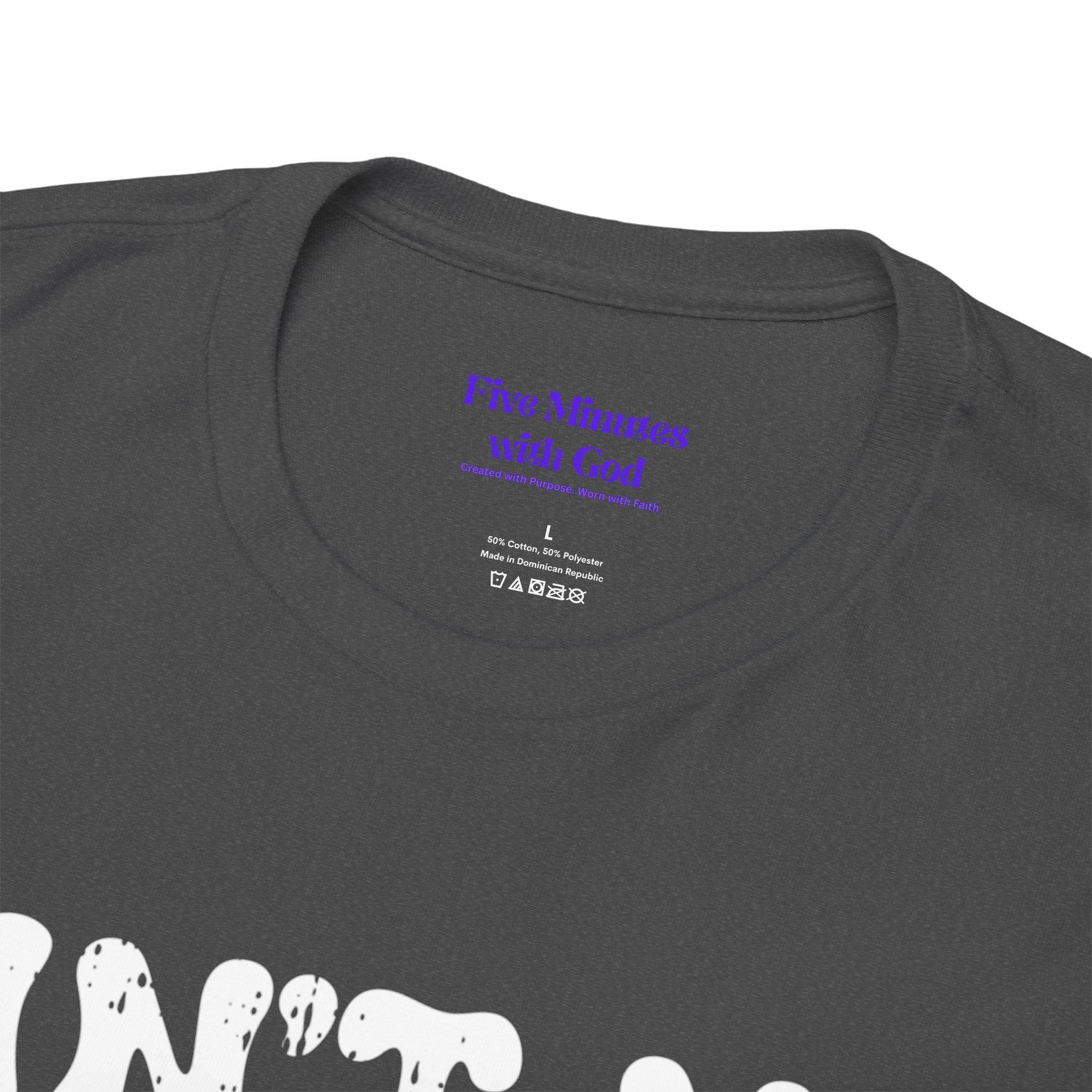 Unisex Heavy Cotton Tee: Ain't No Ghost Like The Holy Ghost, Funny Halloween Shirt, Spooky Gift, Autumn Apparel, Ouija Tee, Party Wear