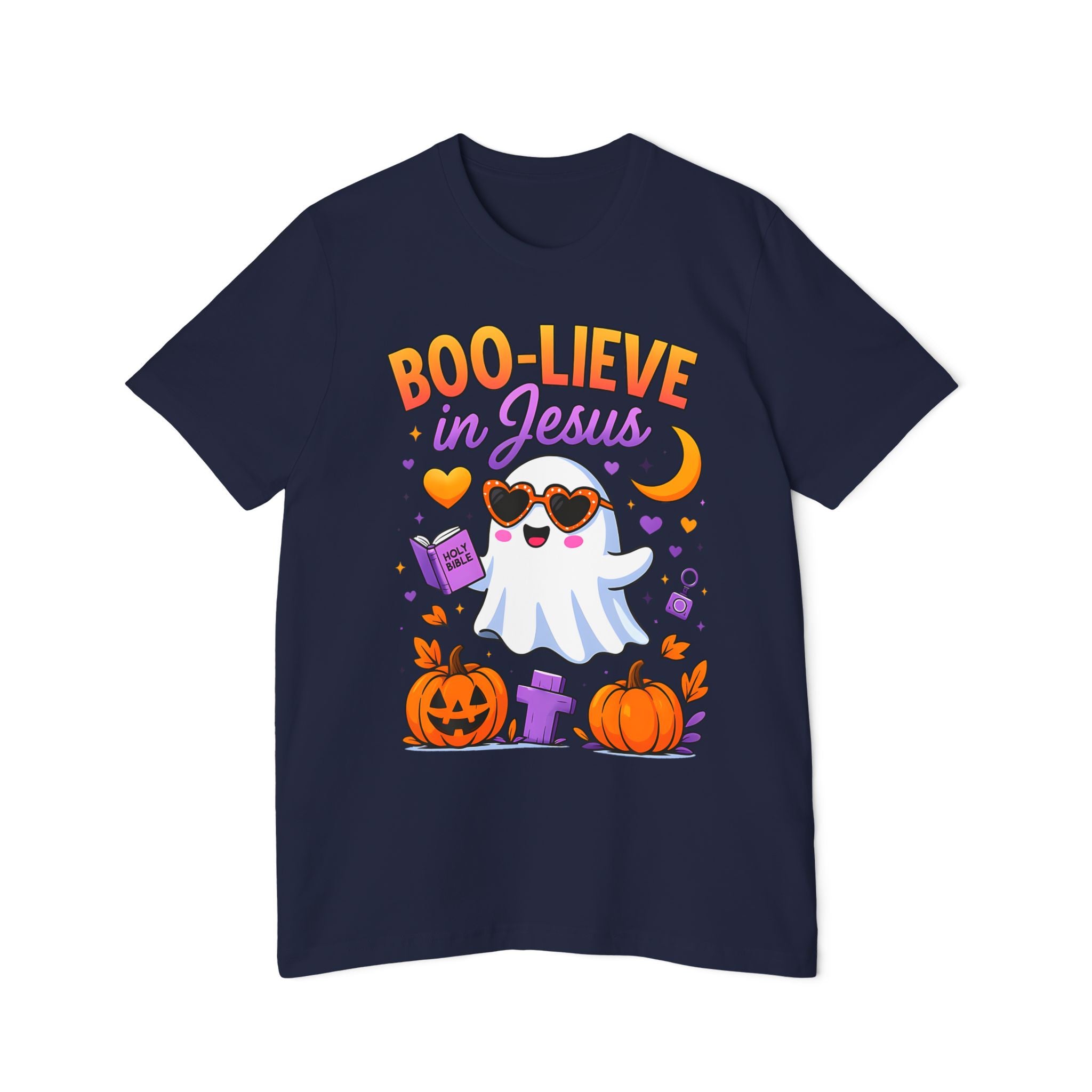 Halloween Christian Ghost T-Shirt, Boo-lieve in Jesus Shirt, Cute Halloween Apparel, Faith-Based Tee, Fall Celebration Top, Spooky [...]