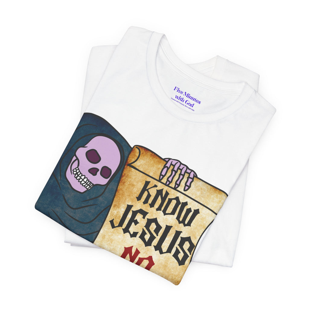 Jesus Skull Tee - Inspirational T-Shirt, Casual Wear, Spiritual Gift, Faith-Based Apparel, Unique Graphic Tee
