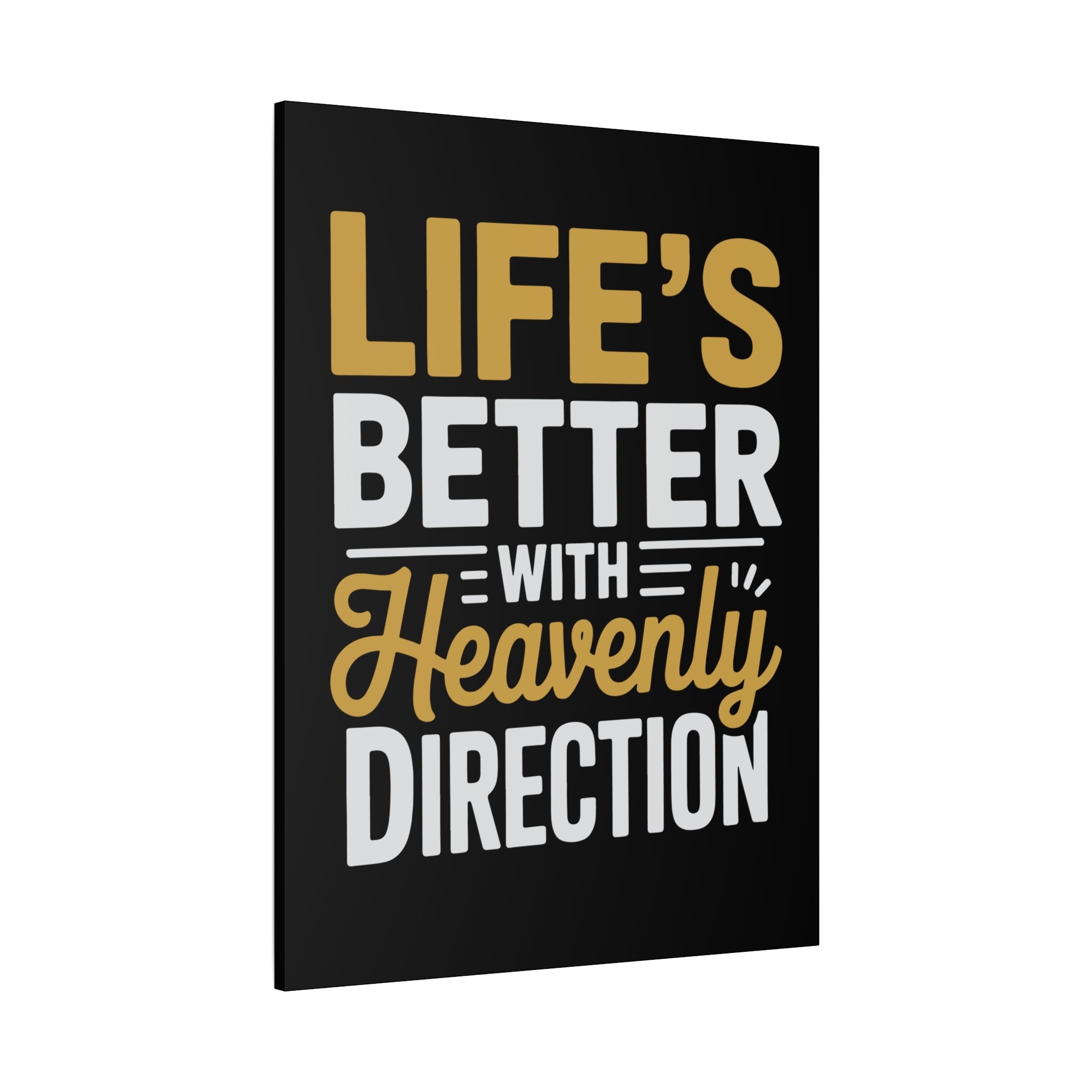 Heavenly Direction Canvas Wall Art, Inspirational Home Decor, Motivational Gift, Modern Wall Hanging, Perfect for Any Room