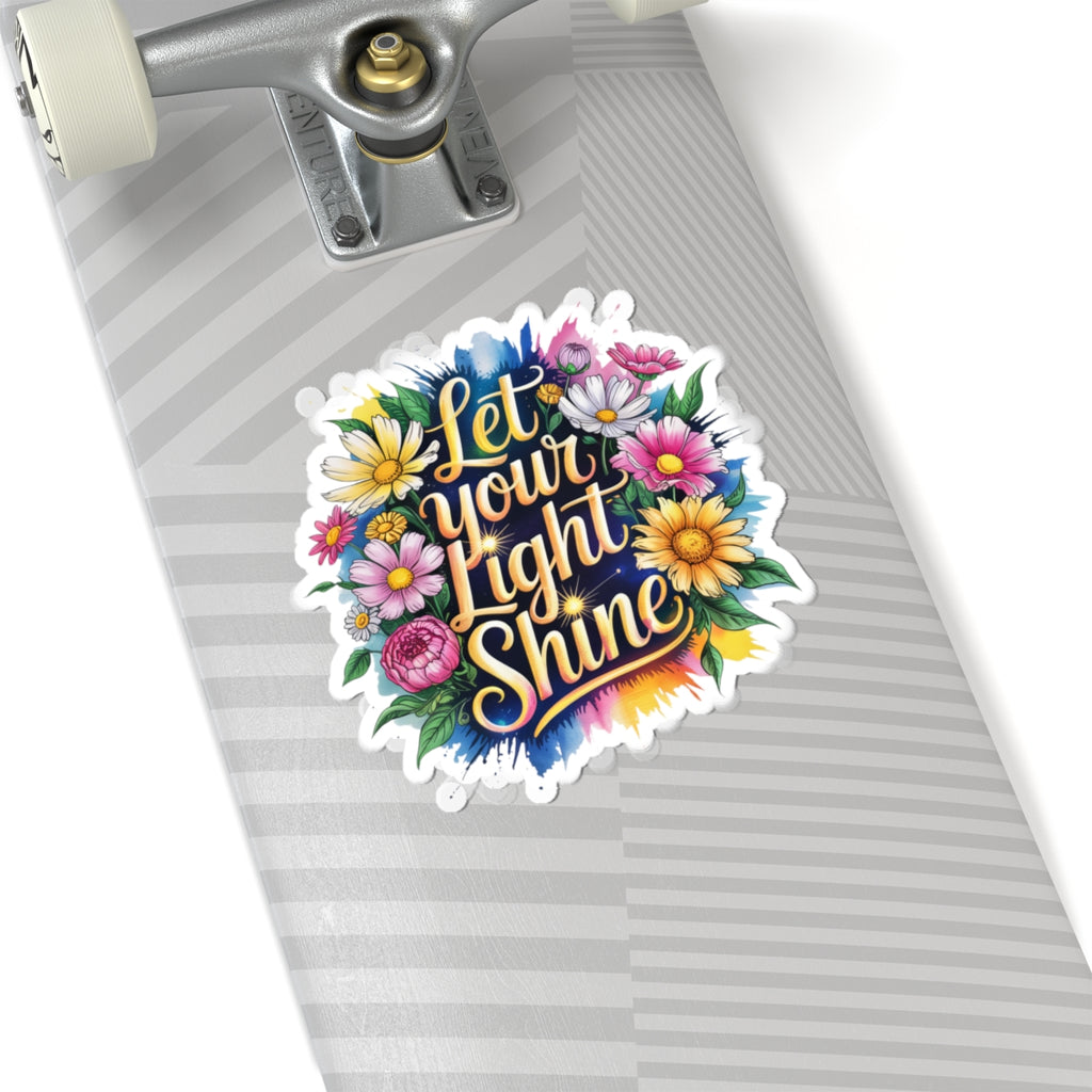 Joyful Floral Stickers, Let Your Light Shine, Positive Affirmation Stickers, Boho Laptop Decor, Flower Power Accessories, Gift for [...]