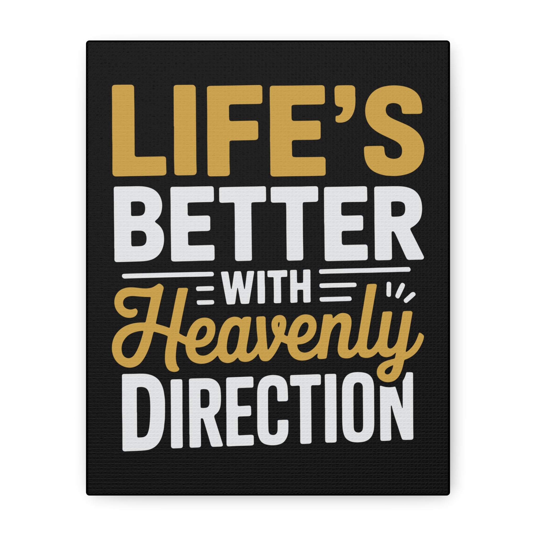 Heavenly Direction Canvas Wall Art, Inspirational Home Decor, Motivational Gift, Modern Wall Hanging, Perfect for Any Room