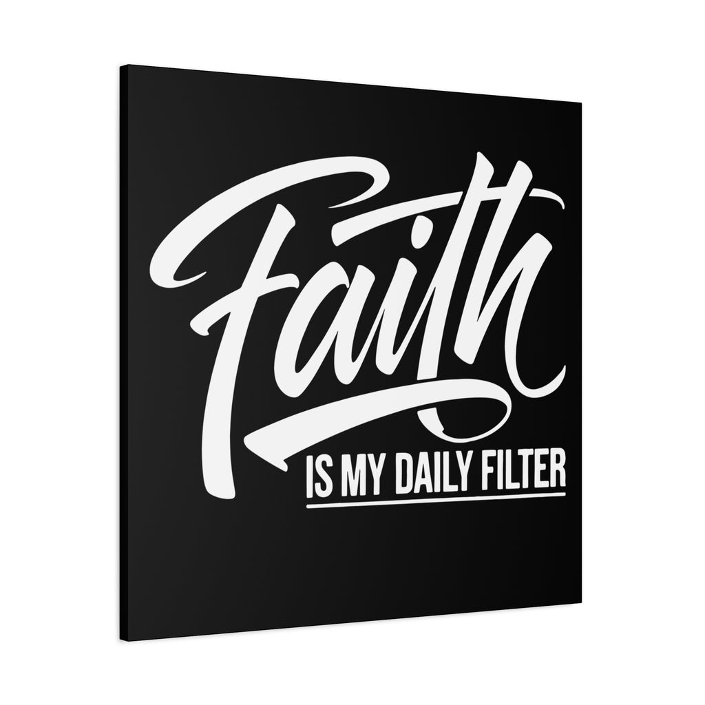 Inspirational Canvas Wall Art, Faith Quote Decor, Motivational Home Decor, Gray Wall Hanging, Gift for Faith Lovers