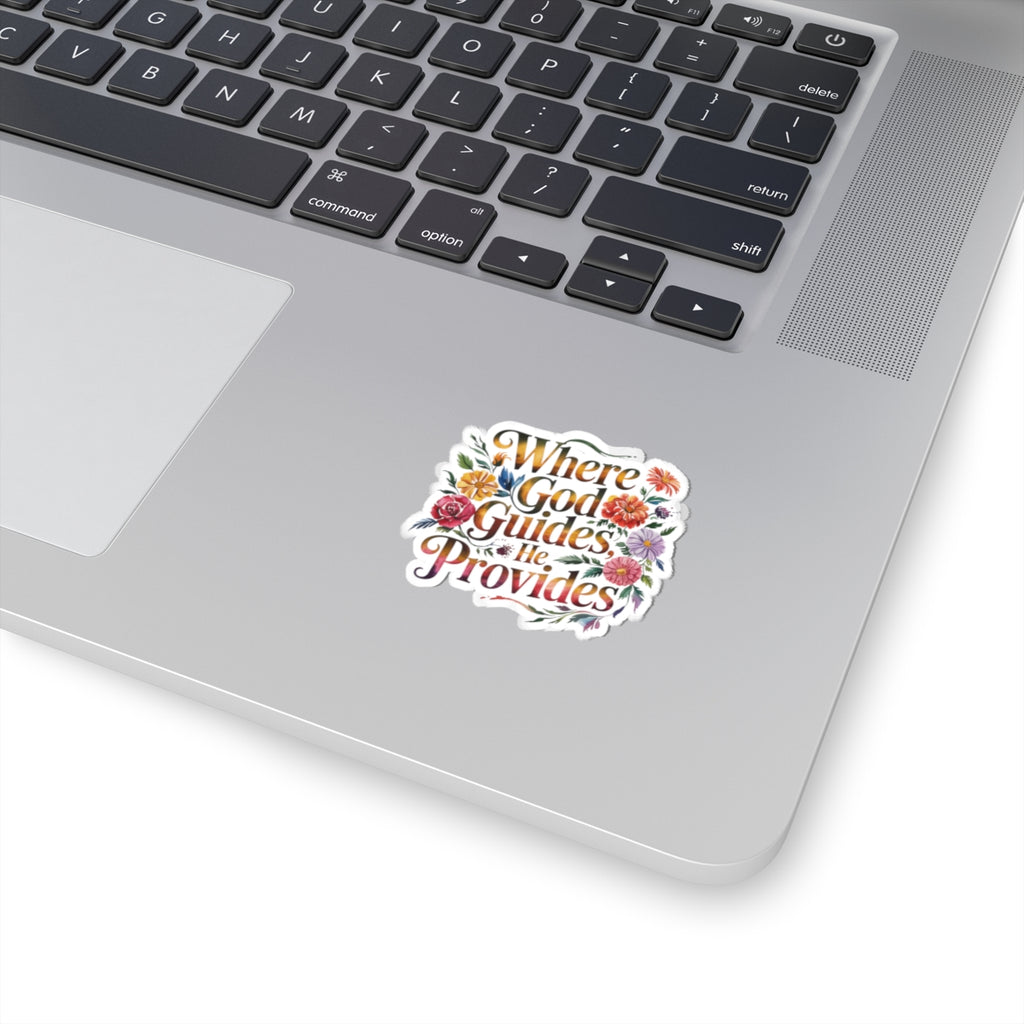Floral Inspirational Stickers, Laptop Decals, Pastel Aesthetic Decor, Gift for Encouragement, Christian Faith Stickers