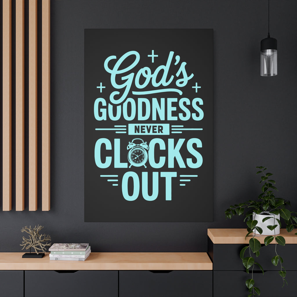 Inspirational Canvas Wall Art, Motivational Decor, Faith-Based Gift, Home Decoration, Religious Wall Art, God's Goodness