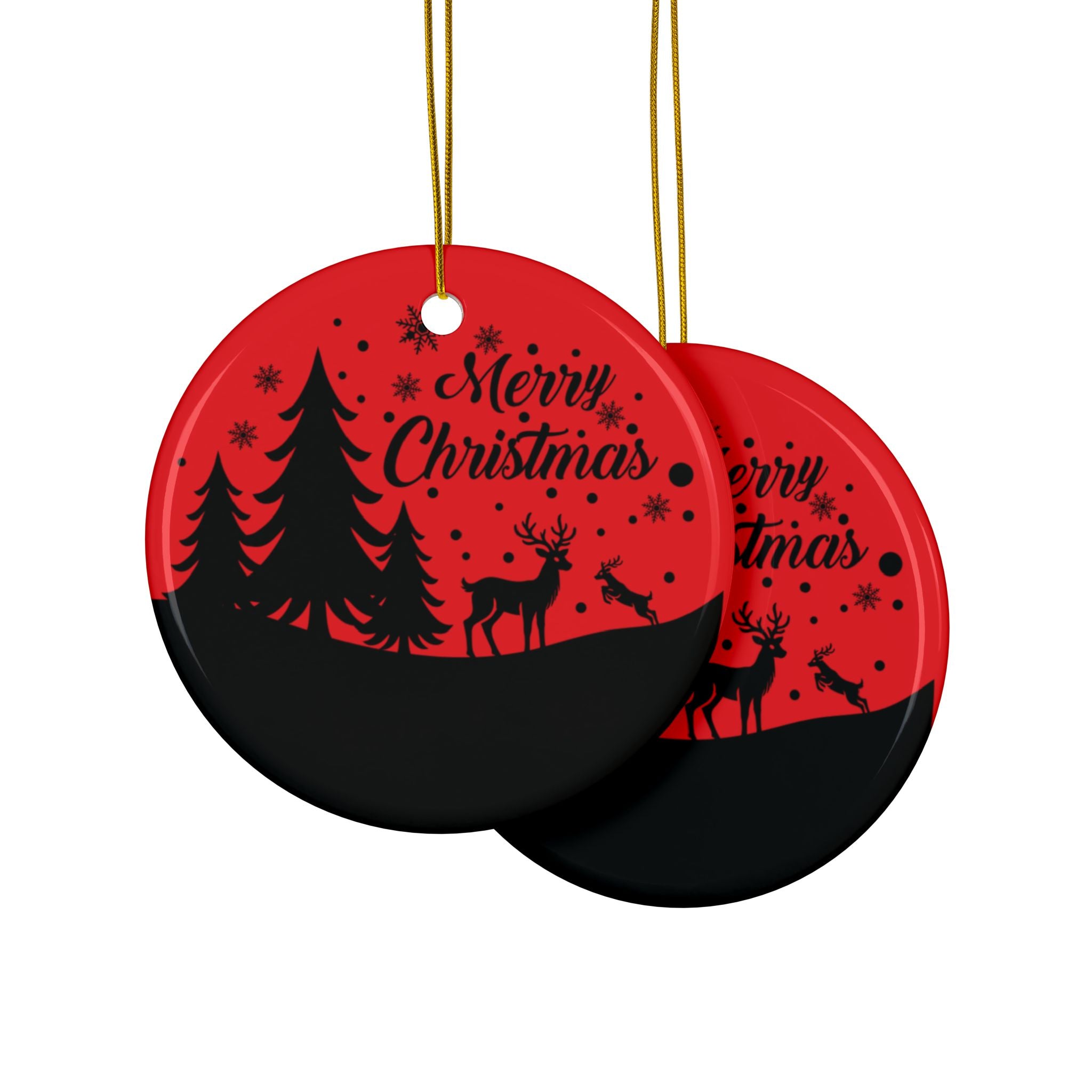 Merry Christmas Ceramic Ornaments, Festive Holiday Decor, 2-Side Print, Perfect for Tree or Gift, Holiday Gift Tags, Christmas [...]