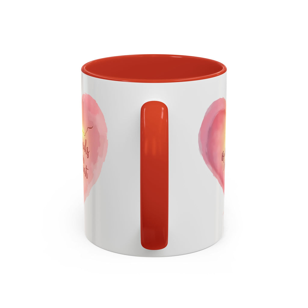 God Heals My Broken Heart Mug, Inspirational Coffee Cup, Heart Design Gift, Christian Faith Mug, Encouragement & Support Beverage