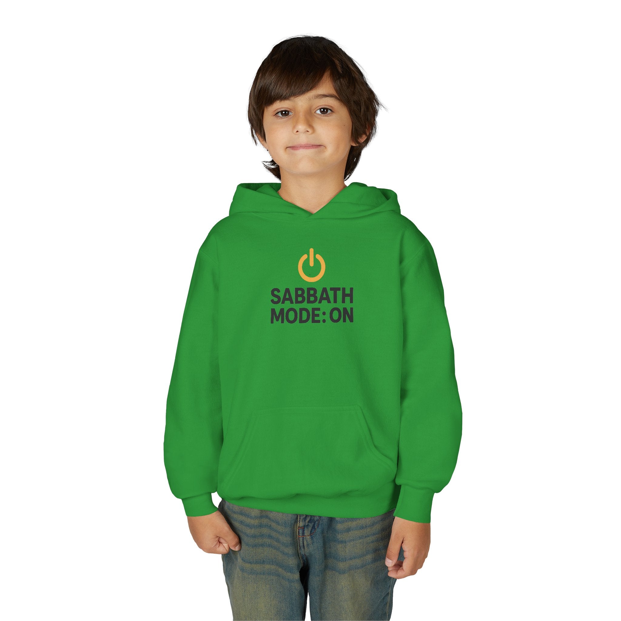 Sabbath Mode Youth Hoodie, Comfortable Hooded Sweatshirt for Kids, Perfect for Religious Observances, Christian Gift, Sunday Wear