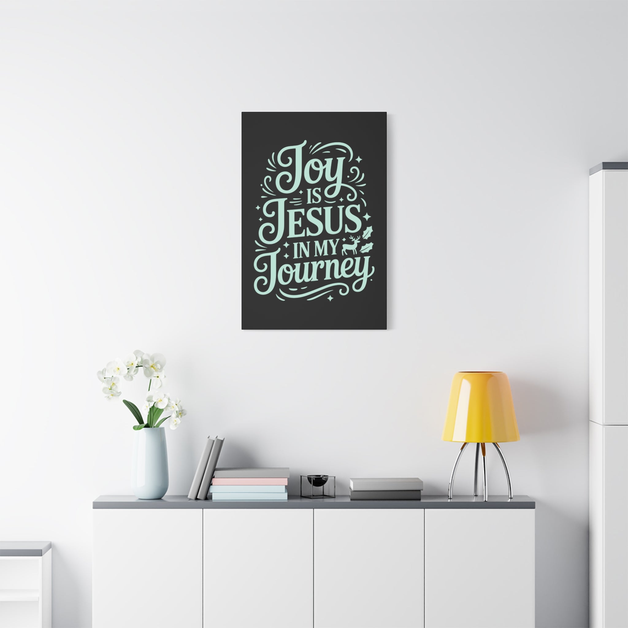 Joy in My Journey Canvas Wall Art, Religious Decor, Christmas Gift, Inspirational Wall Art, Joyful Home Decoration, Faith-Based Art