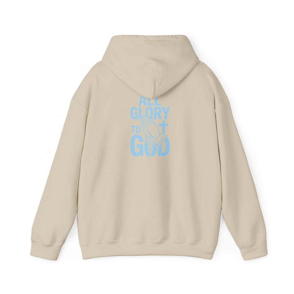 Unisex Inspirational Hooded Sweatshirt - All Glory to God, Faith, Religion, Christian Gifts, Casual Wear, Cozy Hoodie