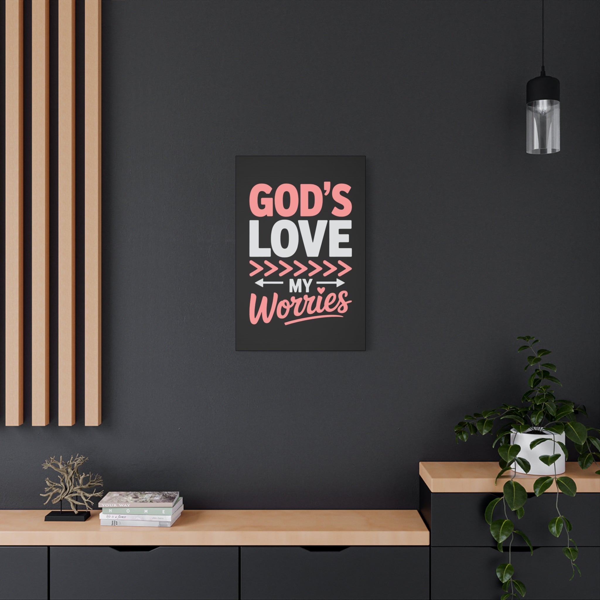 Inspirational Canvas Wall Art, Home Decor, Christian Gift, Motivational Wall Art, Stress Relief Decor, Housewarming Gift