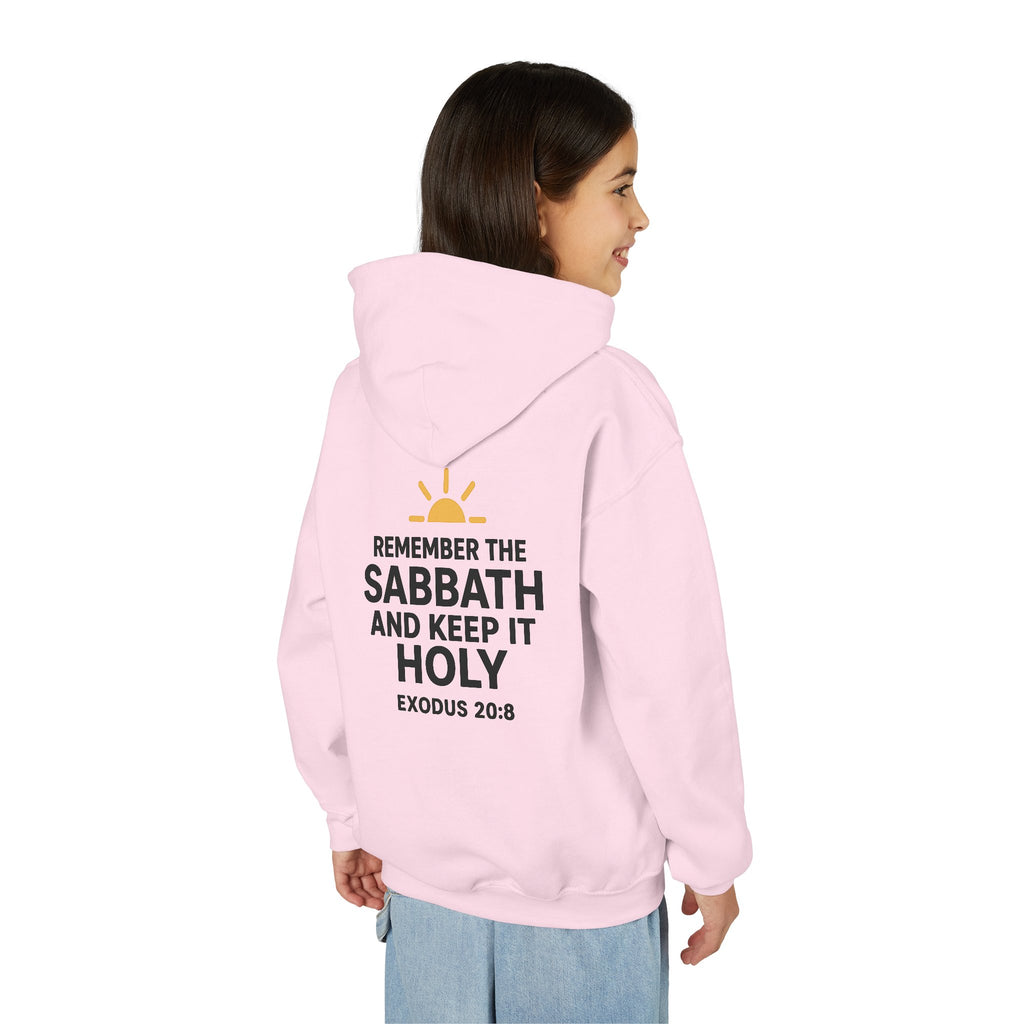 Sabbath Mode Youth Hoodie, Comfortable Hooded Sweatshirt for Kids, Perfect for Religious Observances, Christian Gift, Sunday Wear