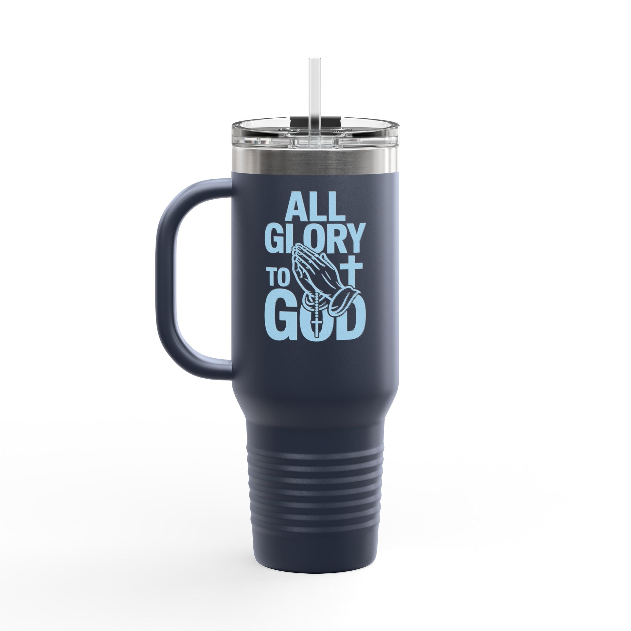 Insulated Travel Mug with Inspirational Quote, Perfect for Coffee Lovers, Bible Verses, Gift for Him/Her, Reusable Drinkware