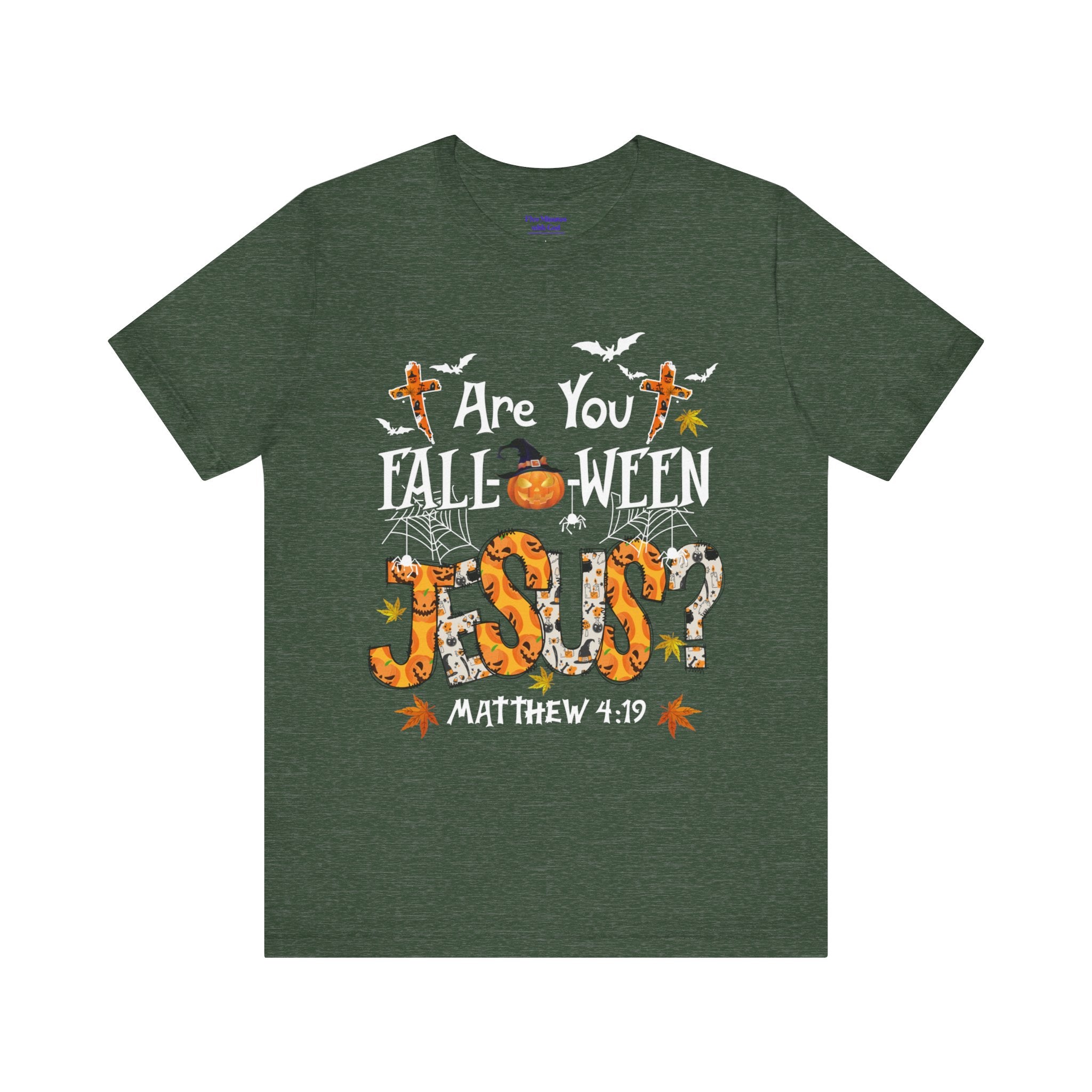 Jesus? Unisex Short Sleeve Tee | Fall Inspired T-Shirt, Autumn Apparel, Halloween Gift, Cozy Casual Wear, Everyday Style