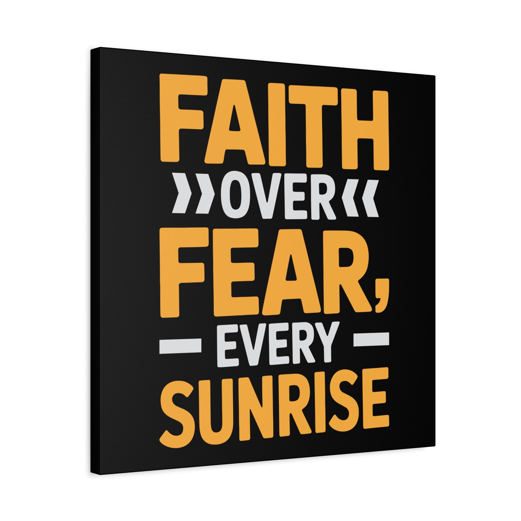 Inspirational Wall Art, Motivation Decor, Faith over Fear Canvas, Uplifting Home Decoration, Perfect Gift for New Beginnings