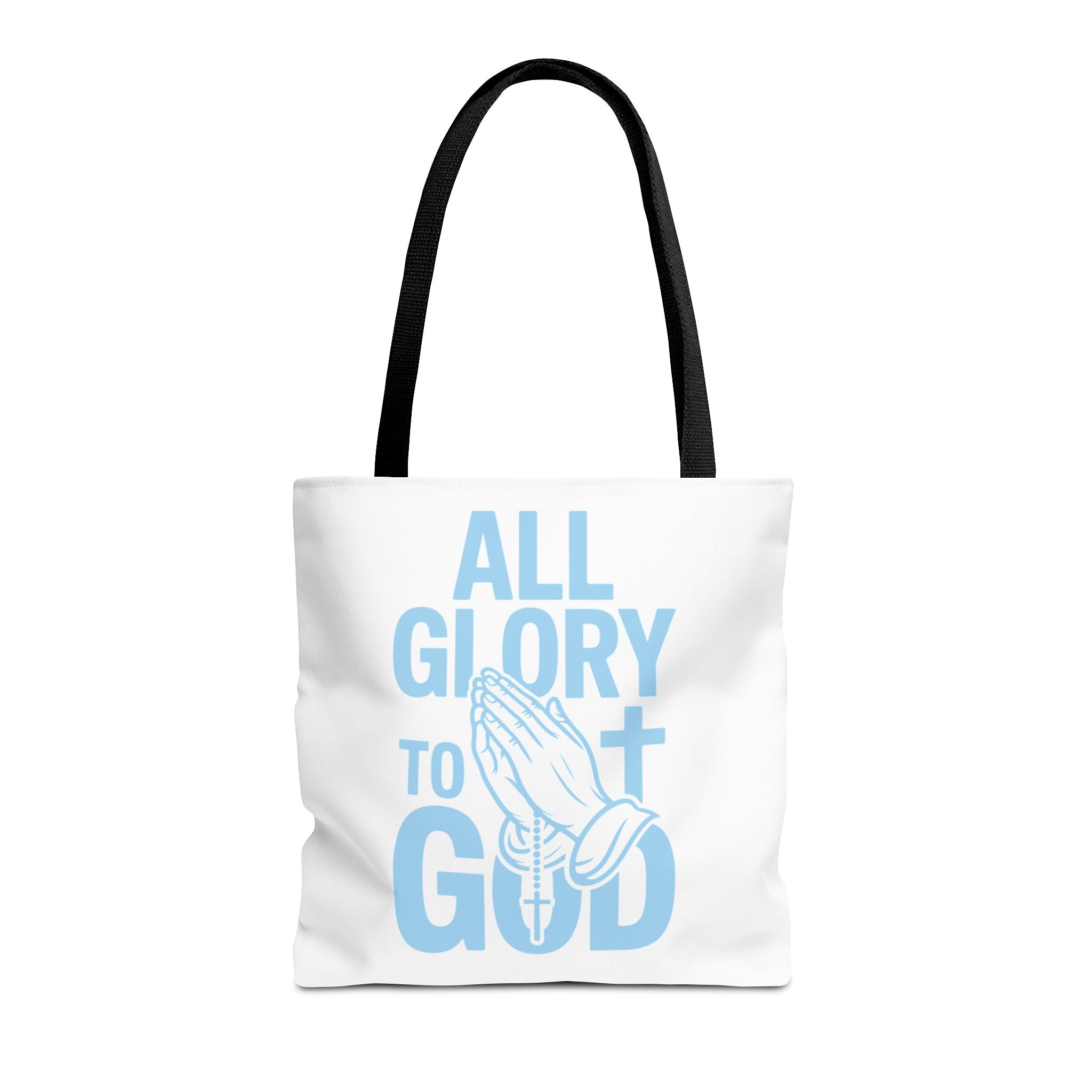 Faith-Inspired Tote Bag, All Glory to God, Christian Gift, Reusable Shopping Bag, Inspirational Tote, Church Event Carryall