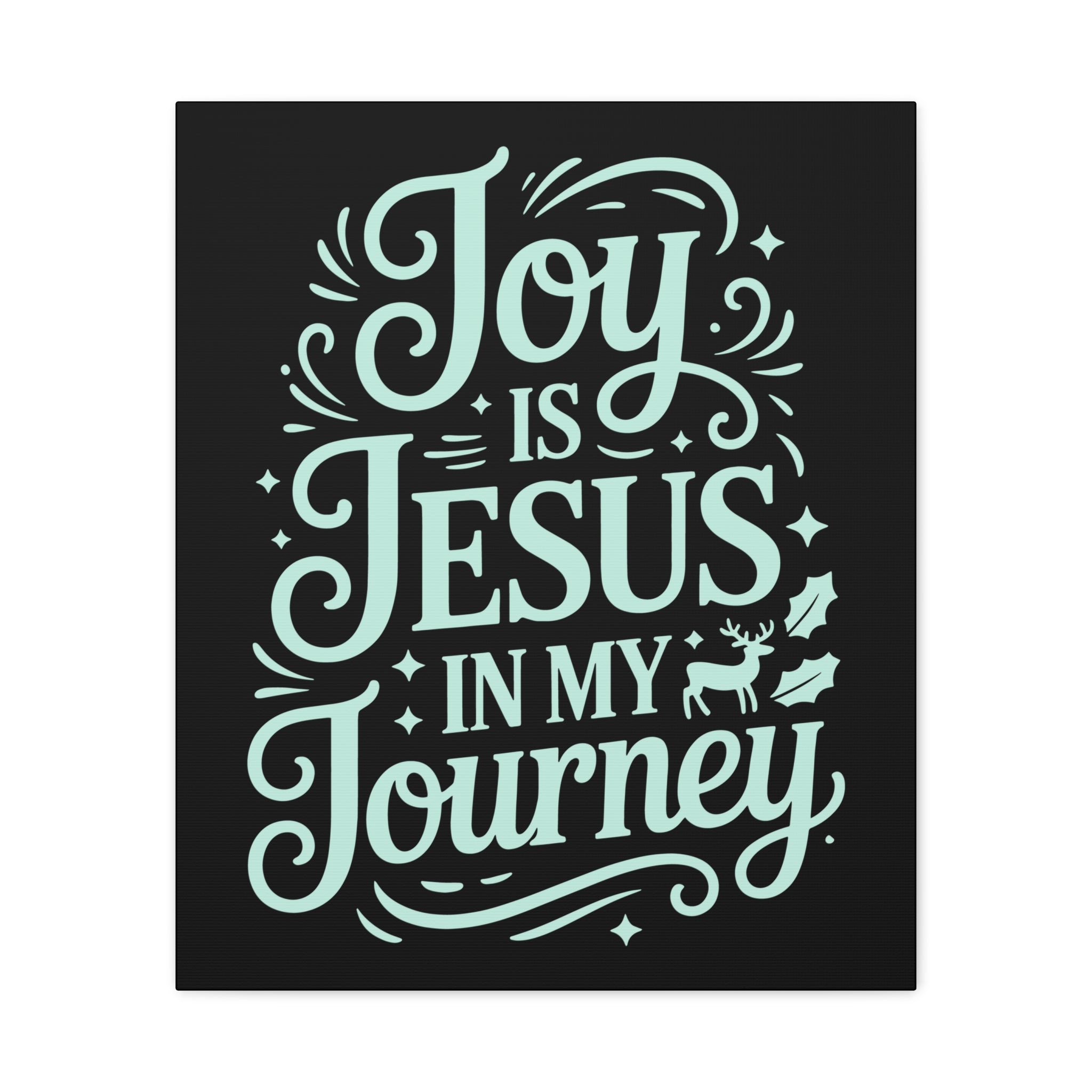 Joy in My Journey Canvas Wall Art, Religious Decor, Christmas Gift, Inspirational Wall Art, Joyful Home Decoration, Faith-Based Art
