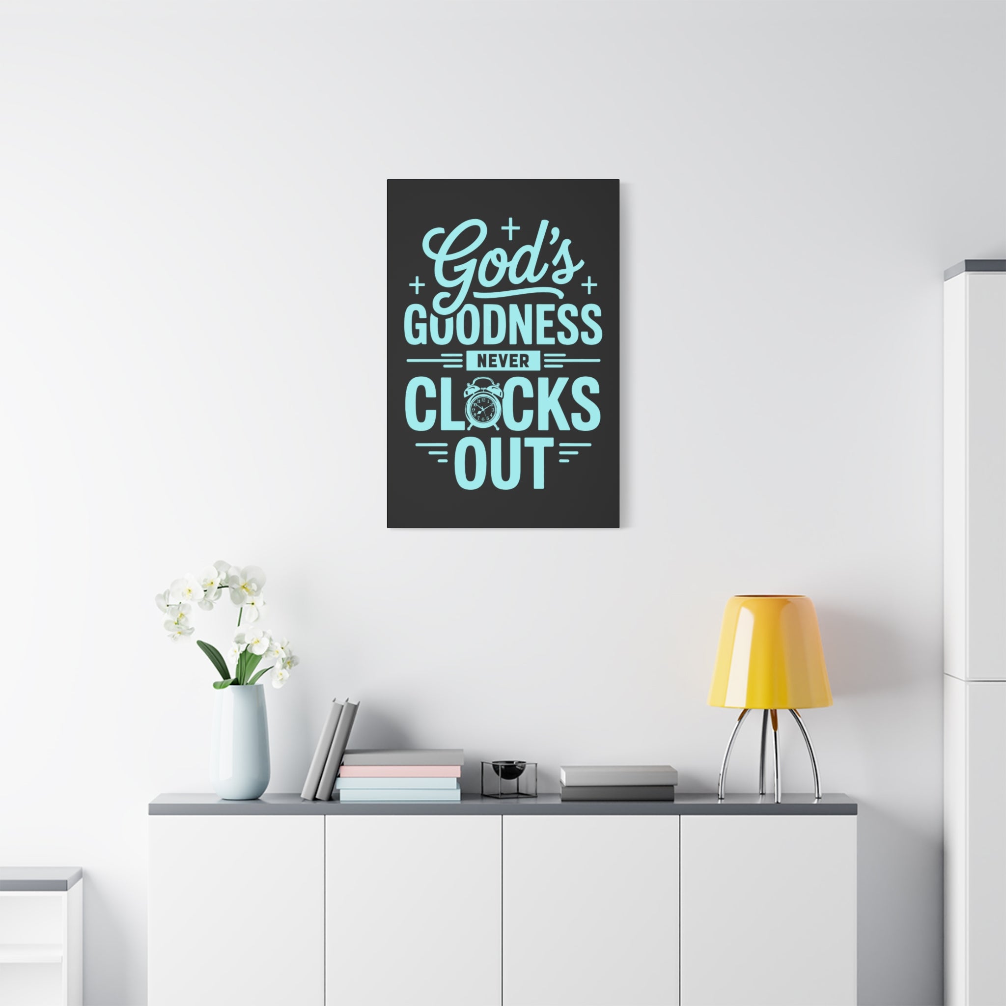 Inspirational Canvas Wall Art, Motivational Decor, Faith-Based Gift, Home Decoration, Religious Wall Art, God's Goodness
