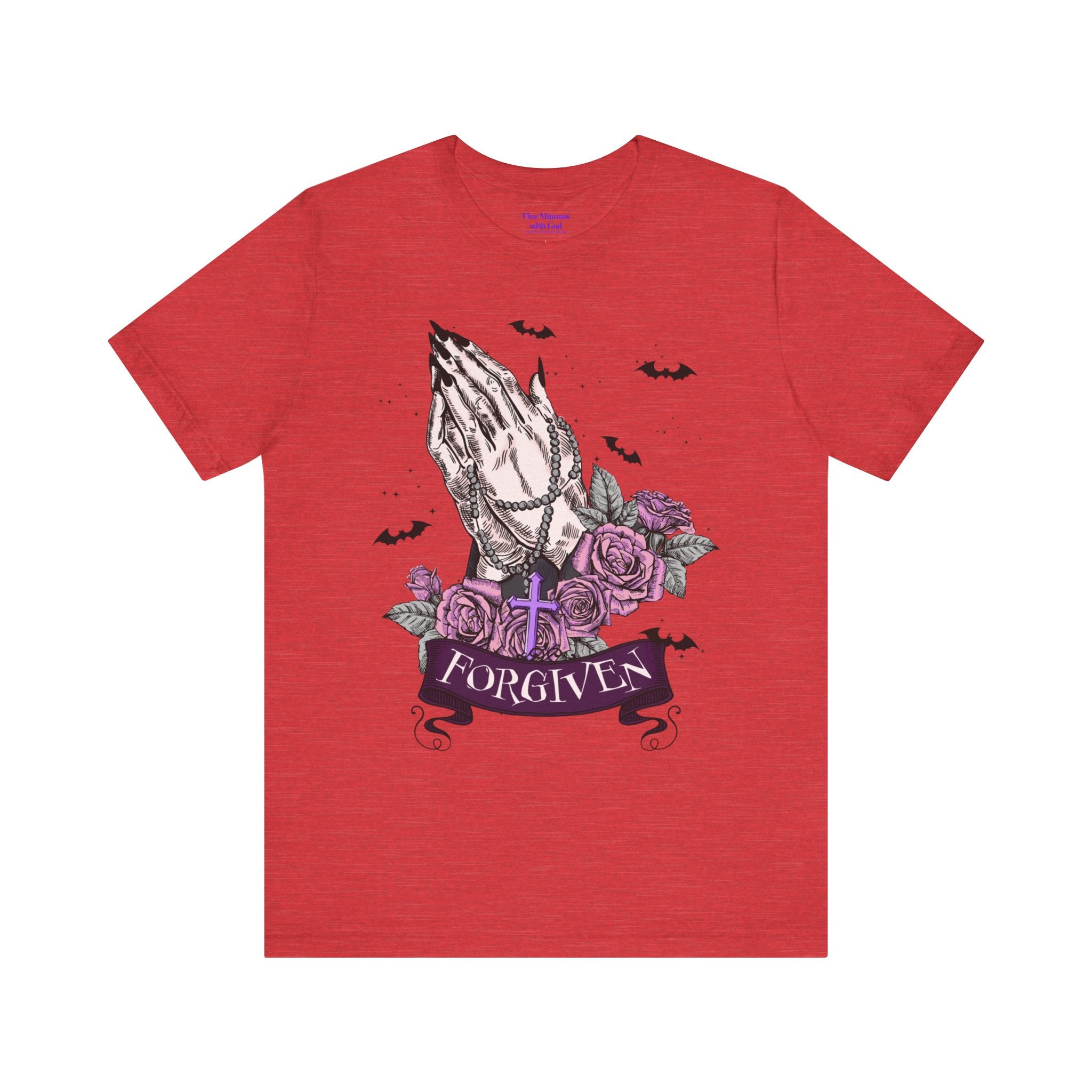 Forgiven Graphic Tee - Unisex Jersey Short Sleeve Shirt, Spiritual Apparel, Gift for Believers, Casual Outfit, Faith Inspired Fashion