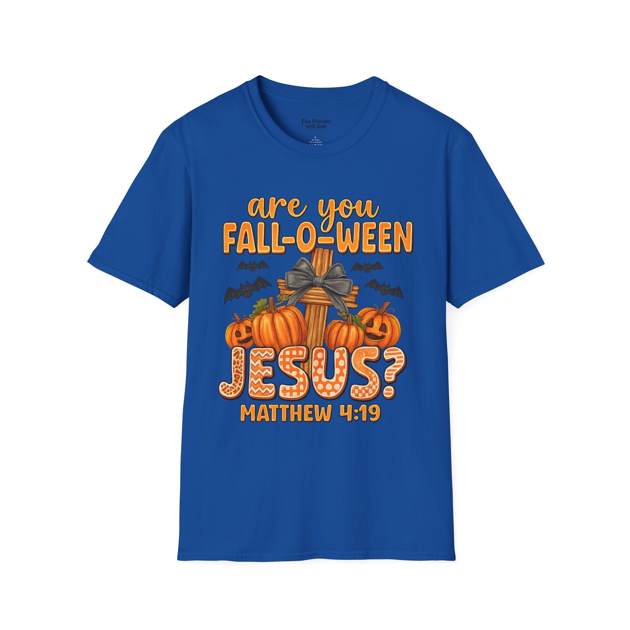 Funny Christian Halloween T-Shirt, Jesus Pumpkin Tee, Unisex Fall Shirt, Autumn Festive Apparel, Holiday Gift Idea