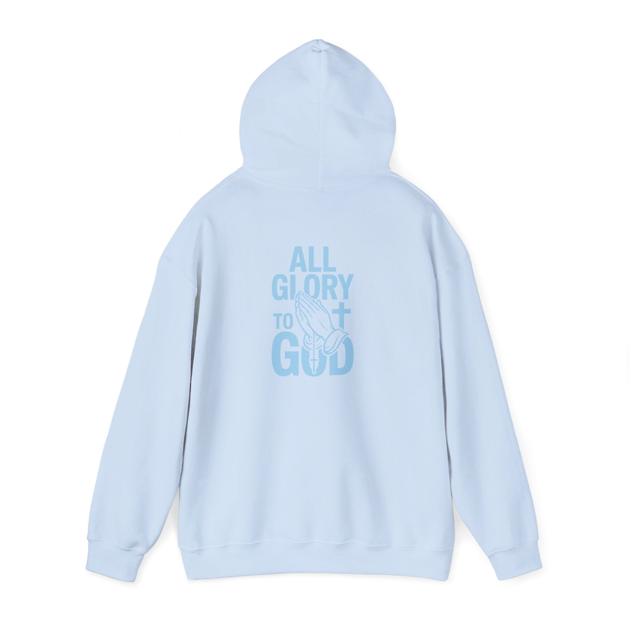 Unisex Inspirational Hooded Sweatshirt - All Glory to God, Faith, Religion, Christian Gifts, Casual Wear, Cozy Hoodie