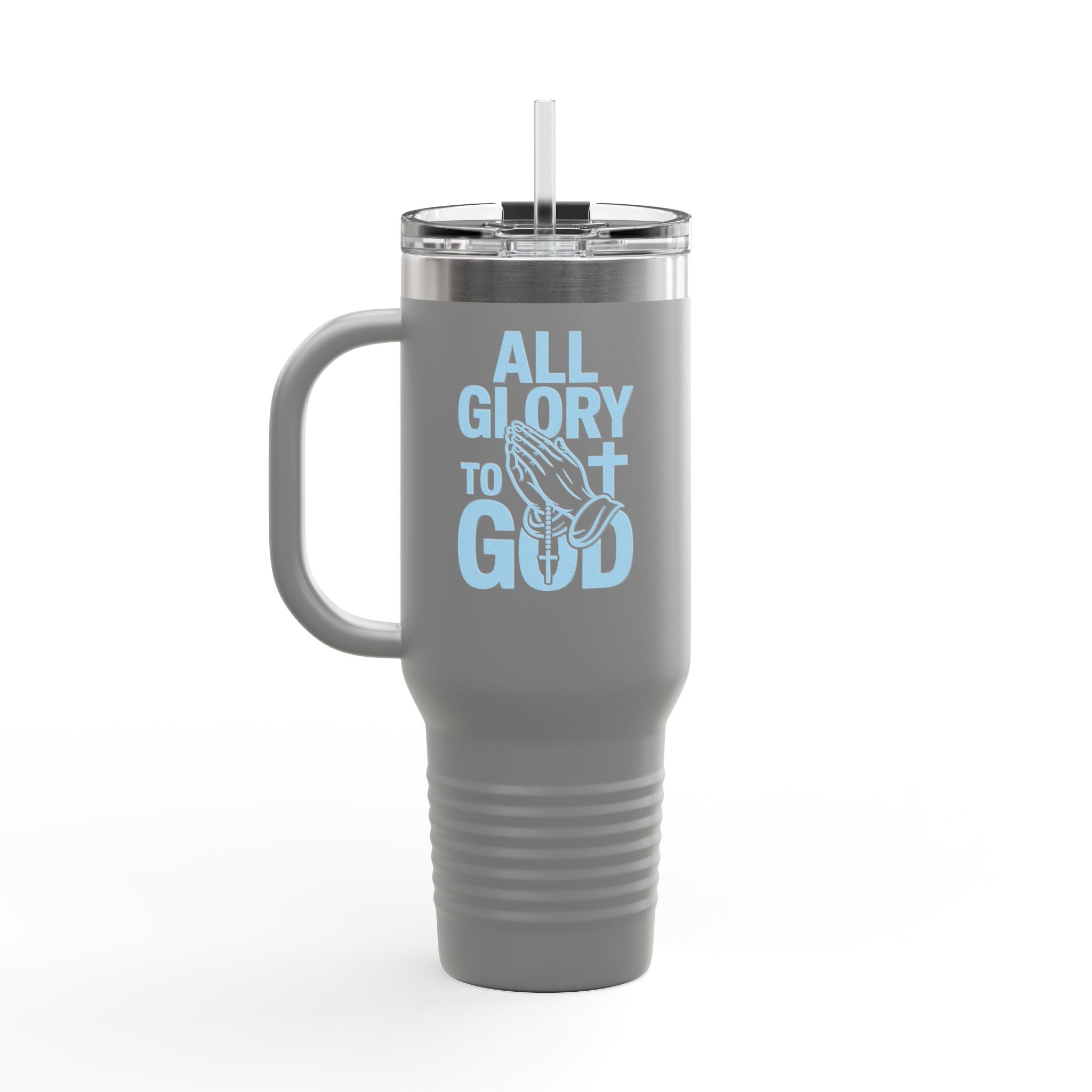 Insulated Travel Mug with Inspirational Quote, Perfect for Coffee Lovers, Bible Verses, Gift for Him/Her, Reusable Drinkware