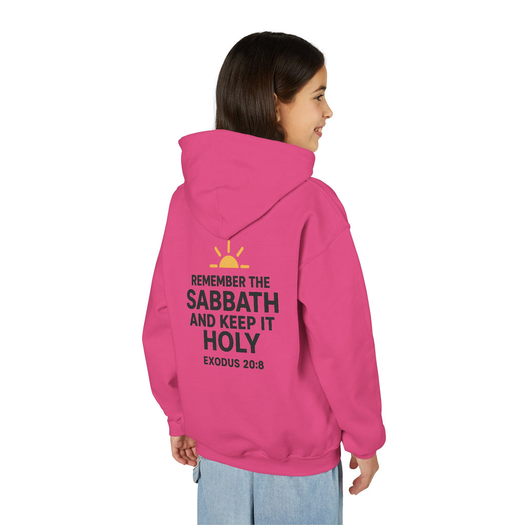 Sabbath Mode Youth Hoodie, Comfortable Hooded Sweatshirt for Kids, Perfect for Religious Observances, Christian Gift, Sunday Wear