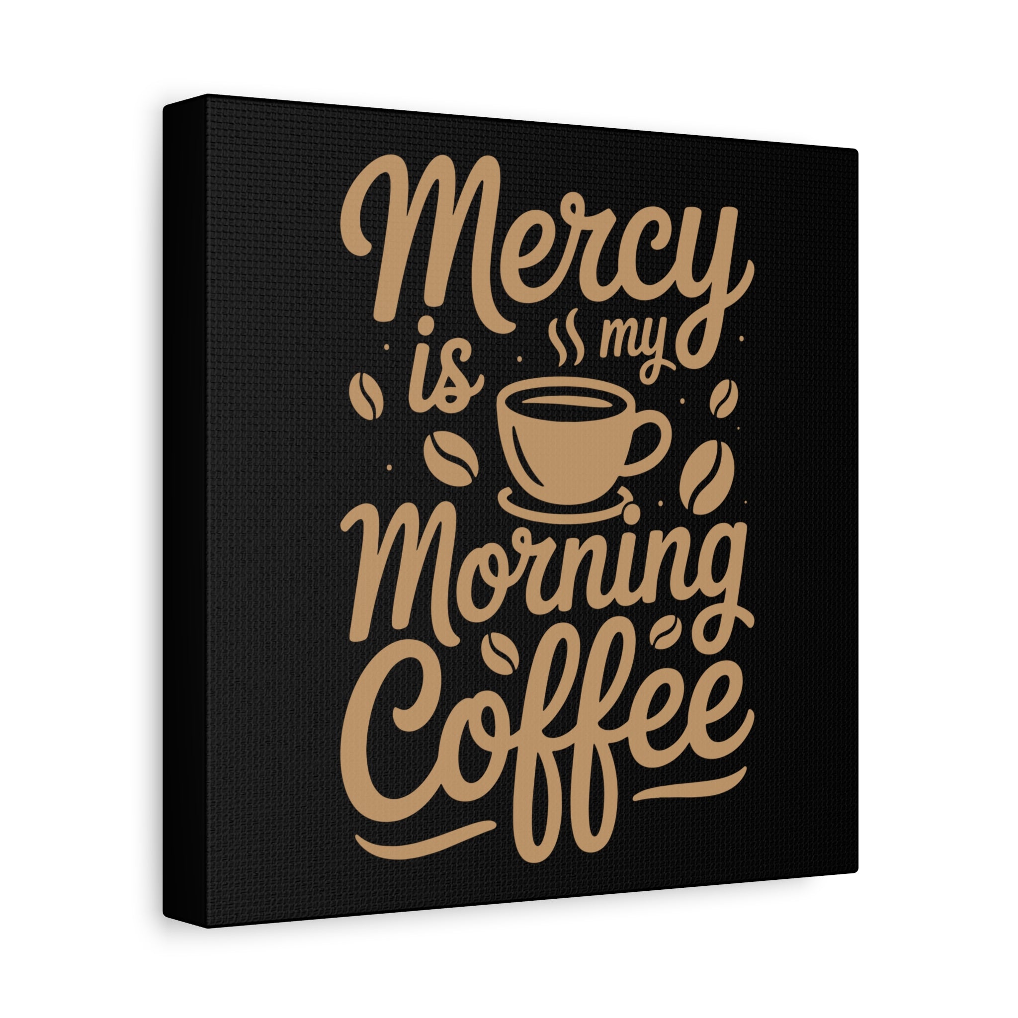 Coffee-Themed Canvas Art Print, Wall Decor for Coffee Lovers, Inspirational Home Decoration, Gift for Friends and Family