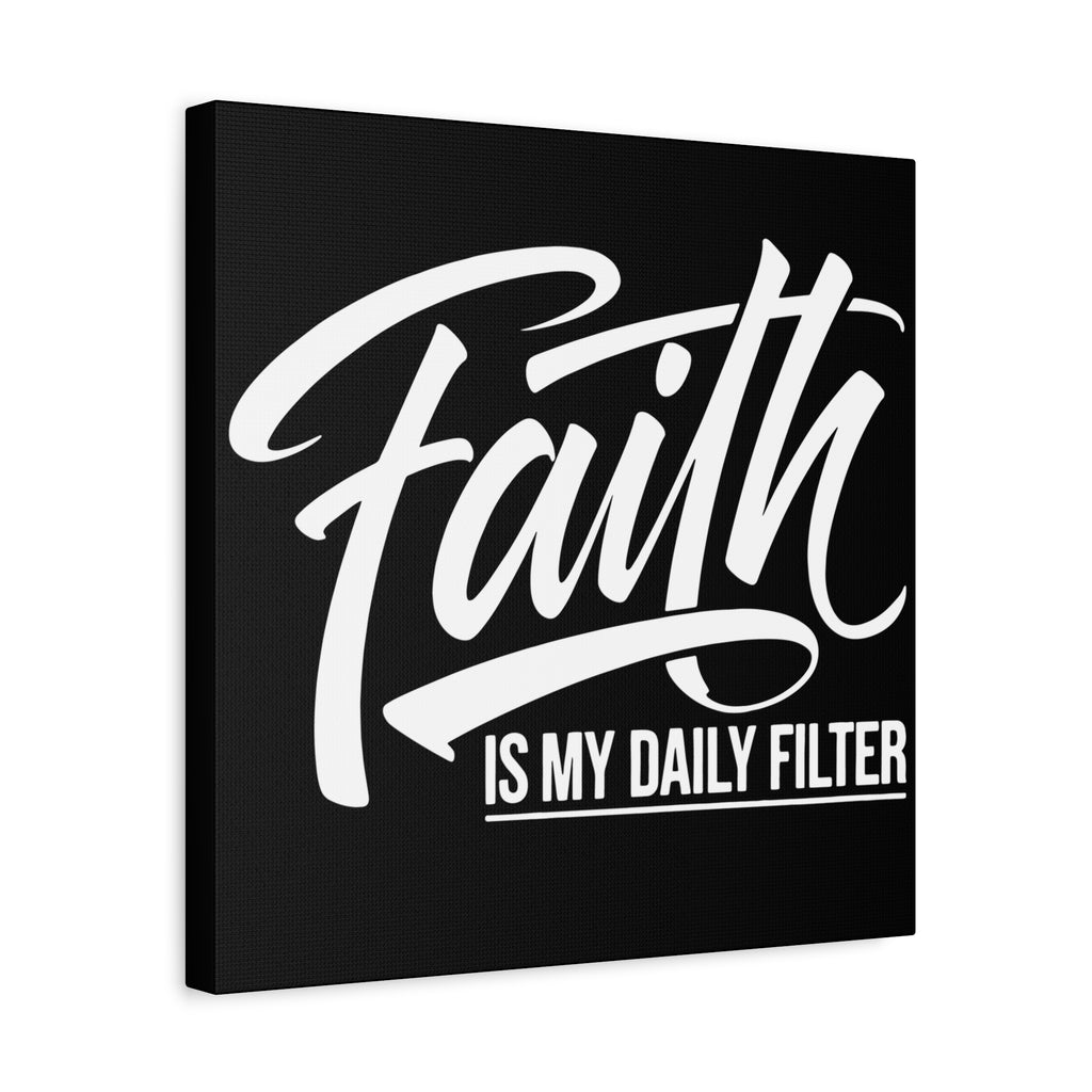 Inspirational Canvas Wall Art, Faith Quote Decor, Motivational Home Decor, Gray Wall Hanging, Gift for Faith Lovers