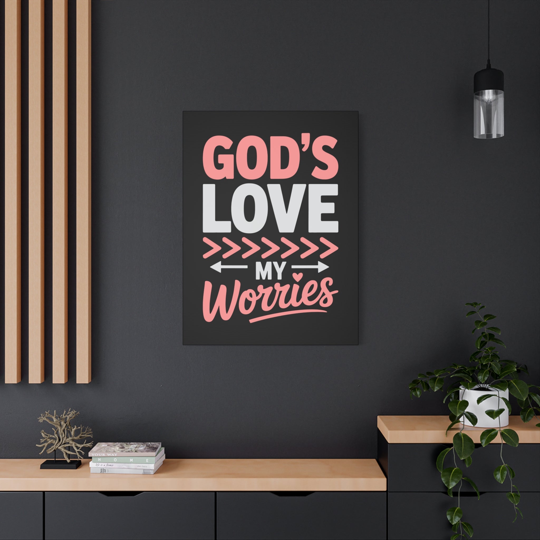 Inspirational Canvas Wall Art, Home Decor, Christian Gift, Motivational Wall Art, Stress Relief Decor, Housewarming Gift