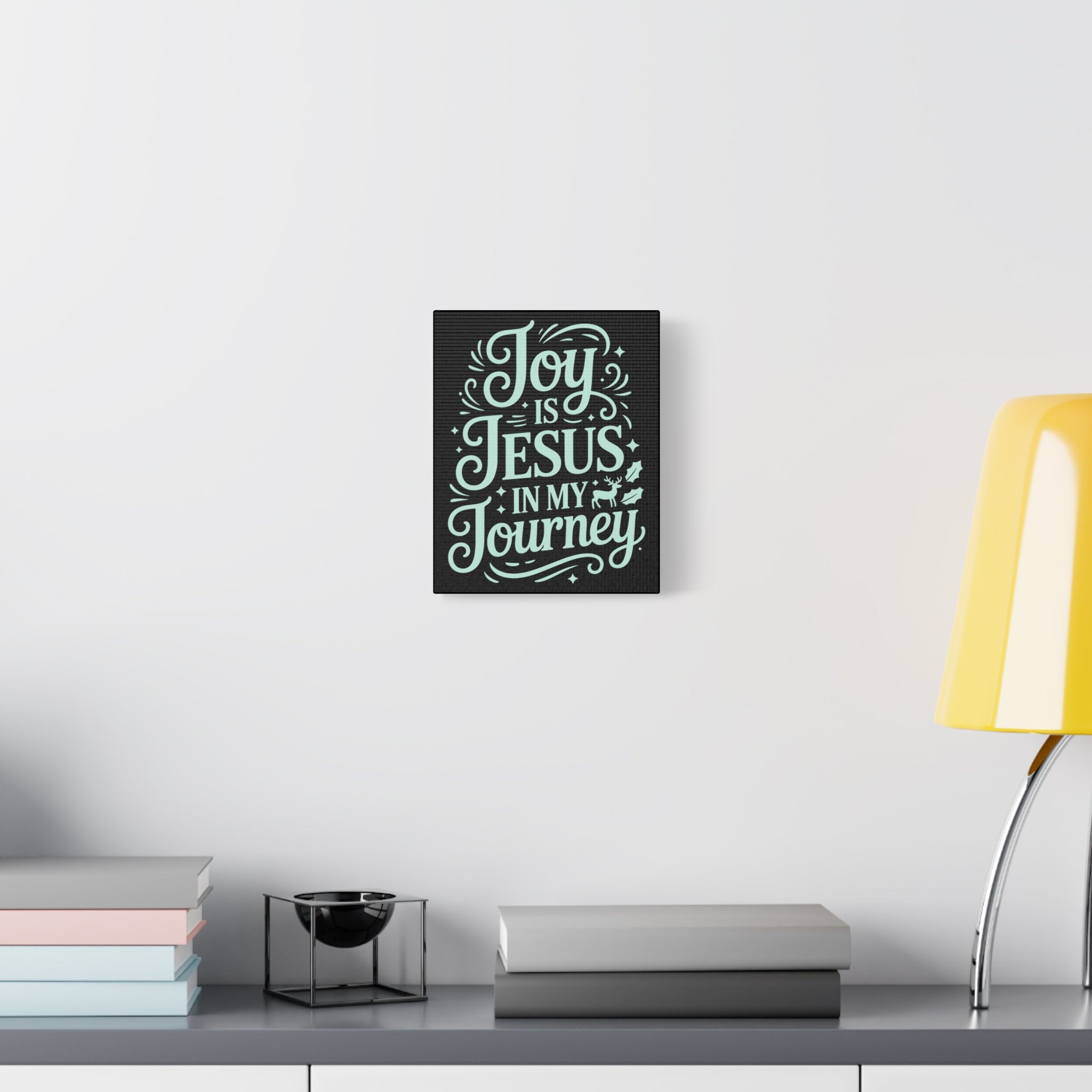 Joy in My Journey Canvas Wall Art, Religious Decor, Christmas Gift, Inspirational Wall Art, Joyful Home Decoration, Faith-Based Art