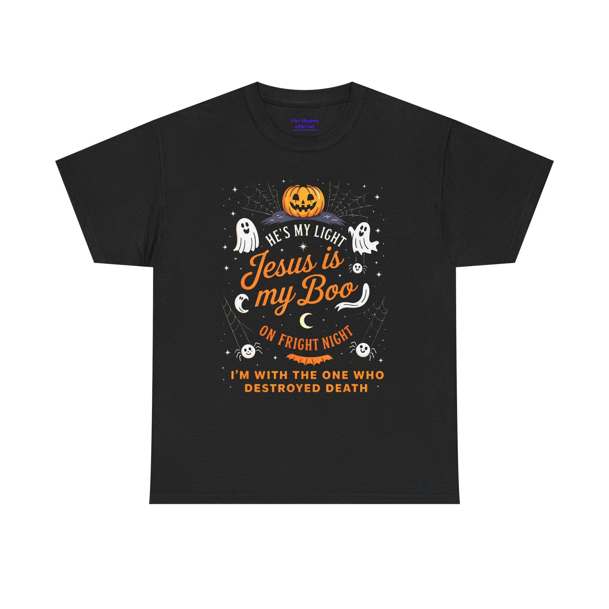 Halloween Faith Tee - Jesus is My Boo, Unisex T-Shirt for Halloween, Christian Halloween Shirt, Gift for Christian Friends, Spooky [...]